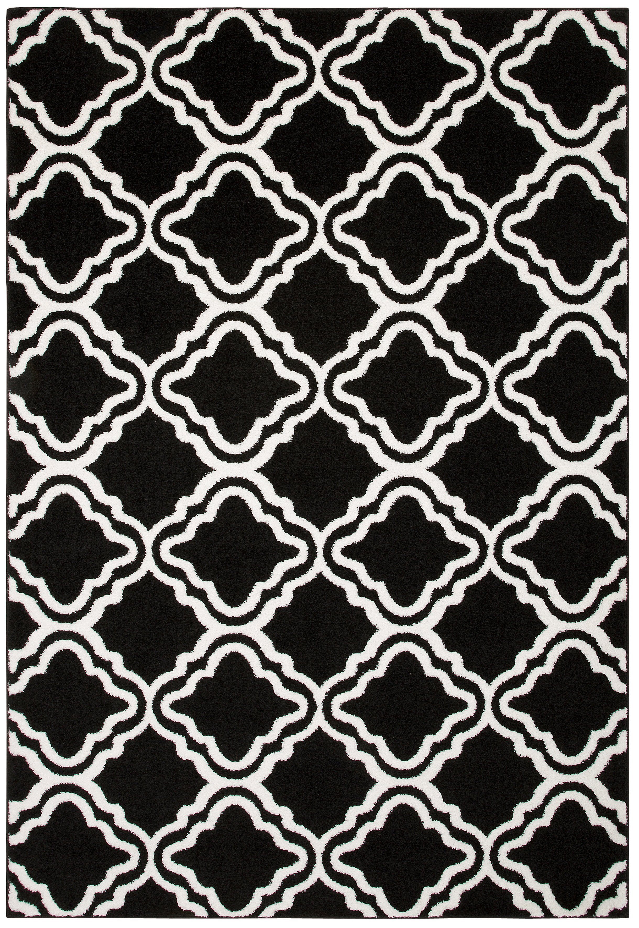 my home Teppich Debora, rechteckig, Höhe: 13 mm, Kurzflor Teppich, gemuster günstig online kaufen