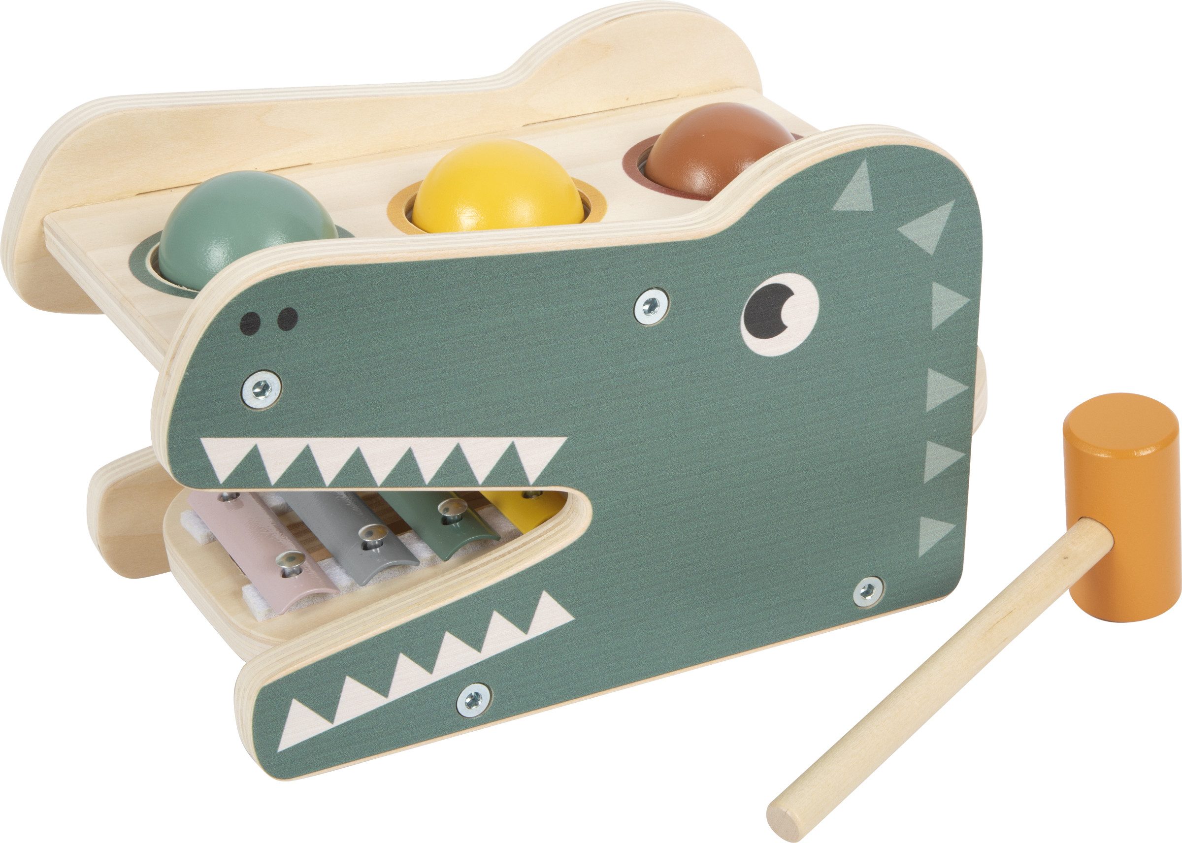 Small Foot Spielzeug-Musikinstrument Klopfspiel mit Xylophon Safari