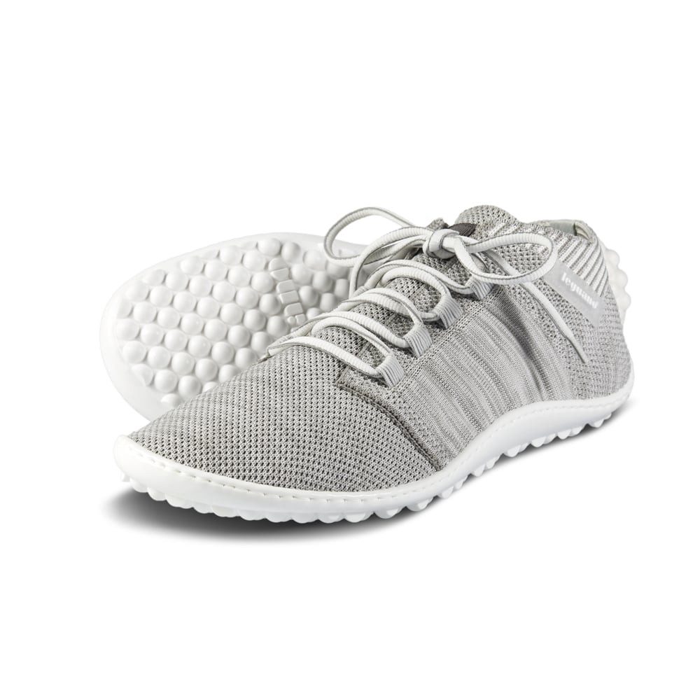 Leguano Beat (flexible Sohle, pures Barfußgefühl) silbergrau Barfußschuh
