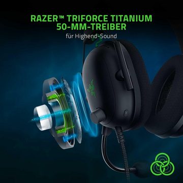 RAZER Gaming-Headset (Spezielle geschlossene Ohrmuscheln, Mit Kabel, kabelgebundenes Esports-Headset (Triforce 50mm Treiber, Erweiterte)