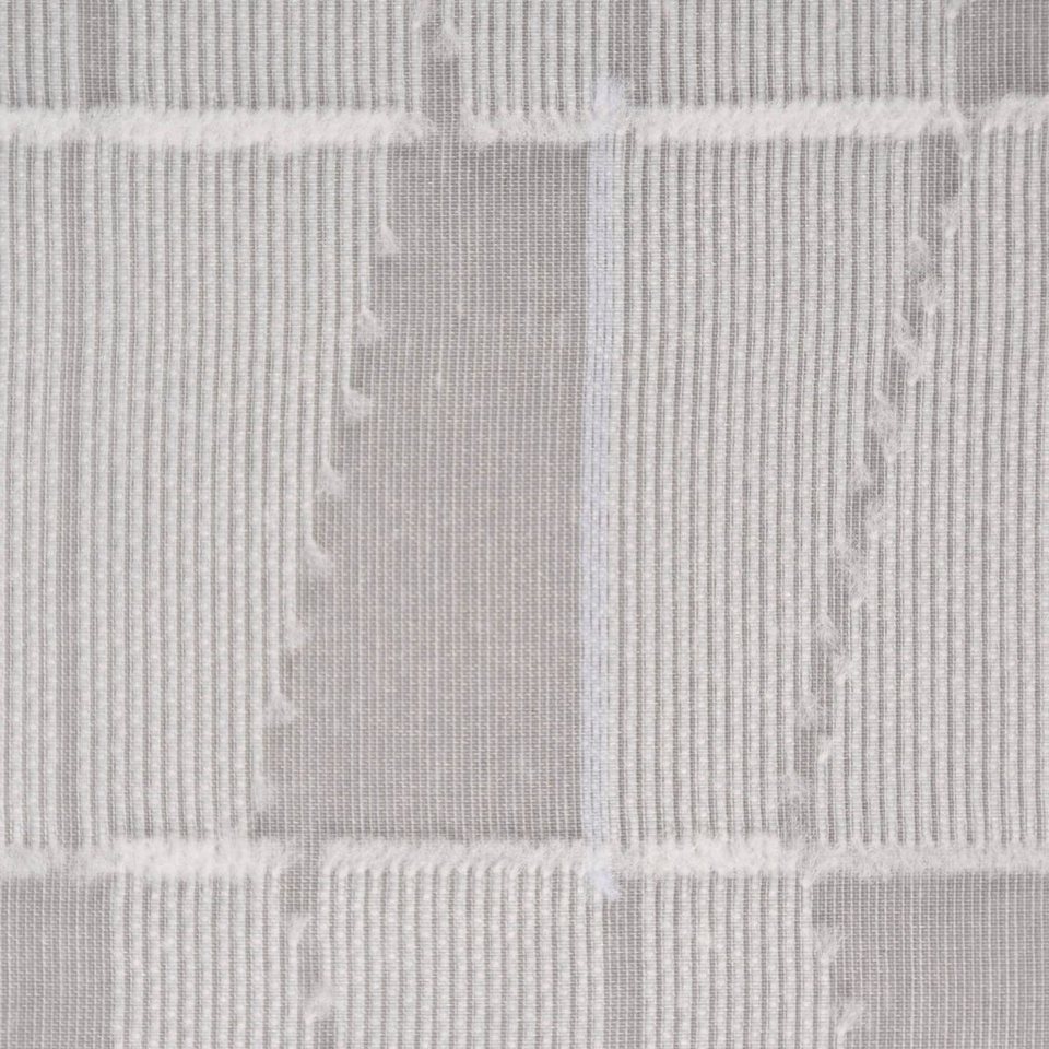 Meterware Rasch Textil Stores Scherli Rechtecke abstrakt weiß 300cm,  halbtransparent, Kunstfaser, überbreit