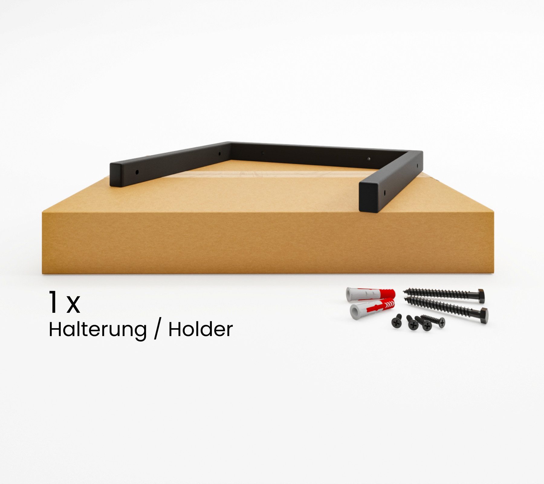 HEVVA Wandregalhalter Doppelte Regalhalter 20/25/30/35 cm - ERLENBERG - Schwerlastträger, 1-tlg.