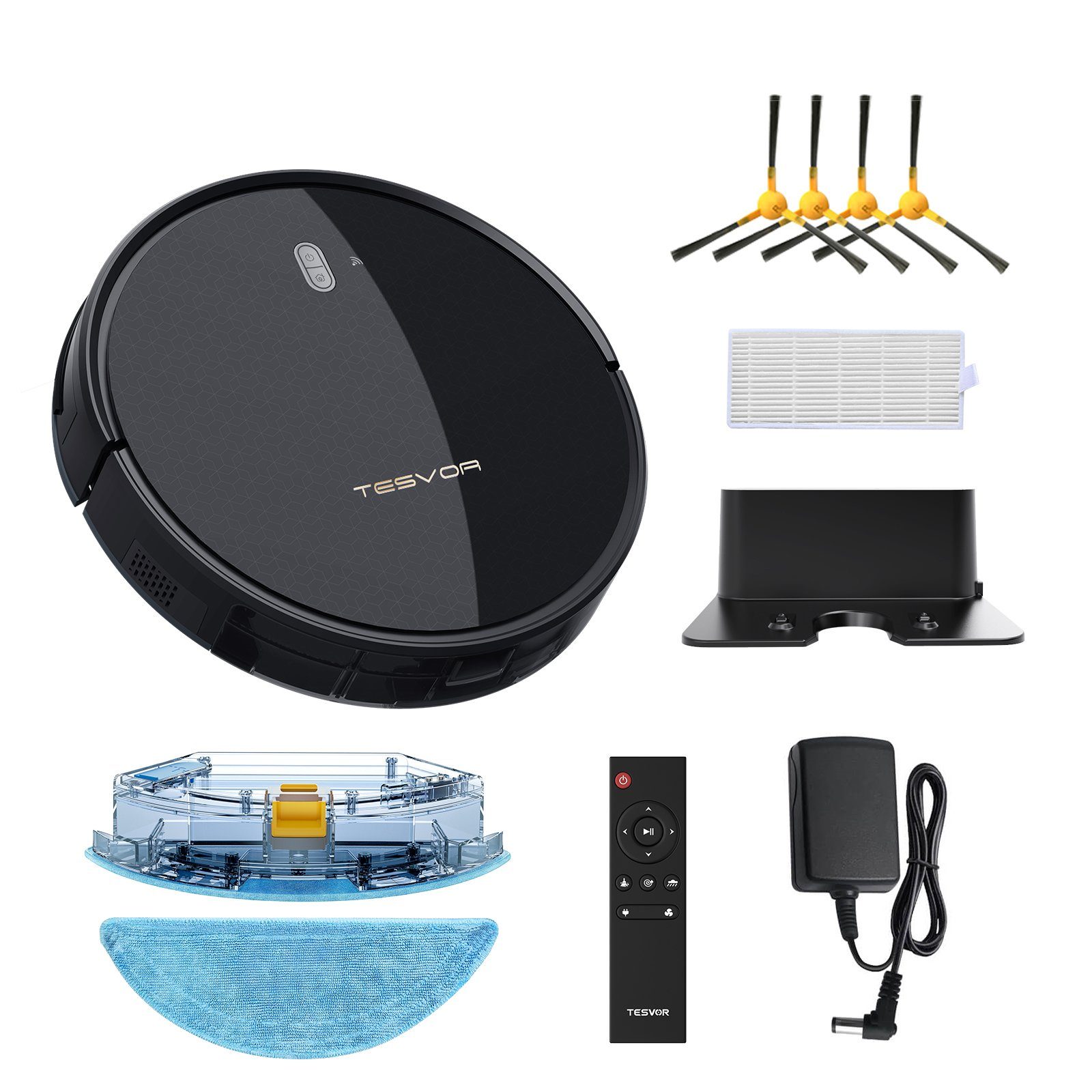 Tesvor Saugroboter Tesvor Saugroboter M1 mit 350ml Wassertank 4000PA ...