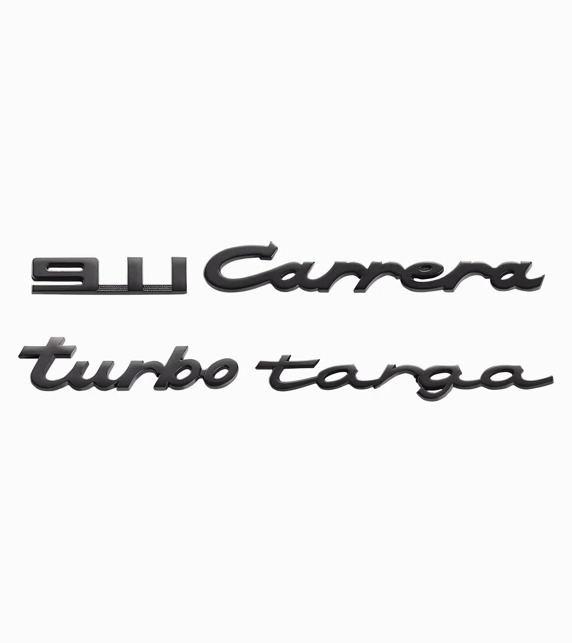 Porsche Deko-Schriftzug Metall Magnete 4er Set Schriftzug 911 Carrera Turbo Targa
