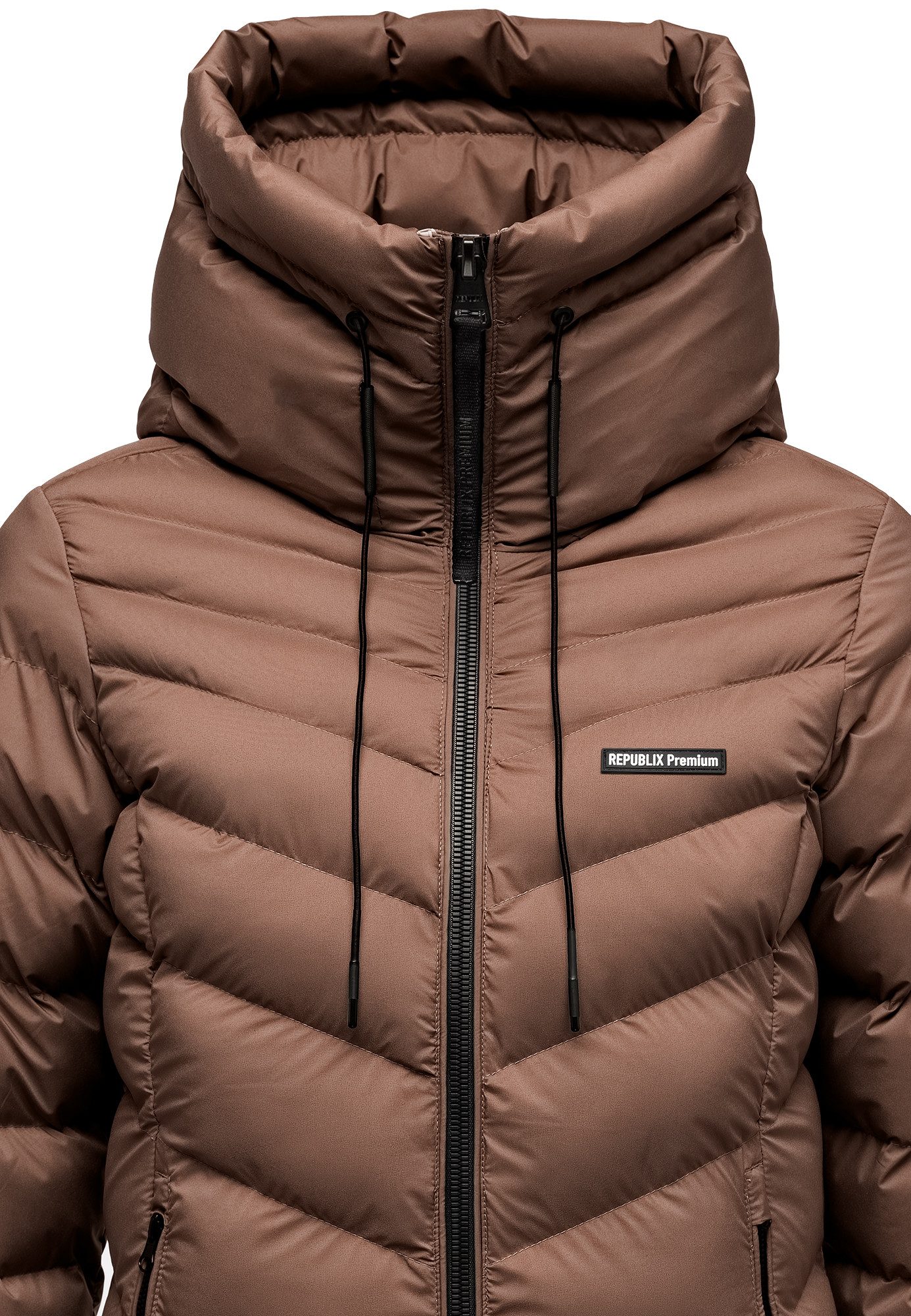 REPUBLIX Winterjacke KAIA Damen Gefütterte Winter Jacke Mantel Parka mit großer Kapuze