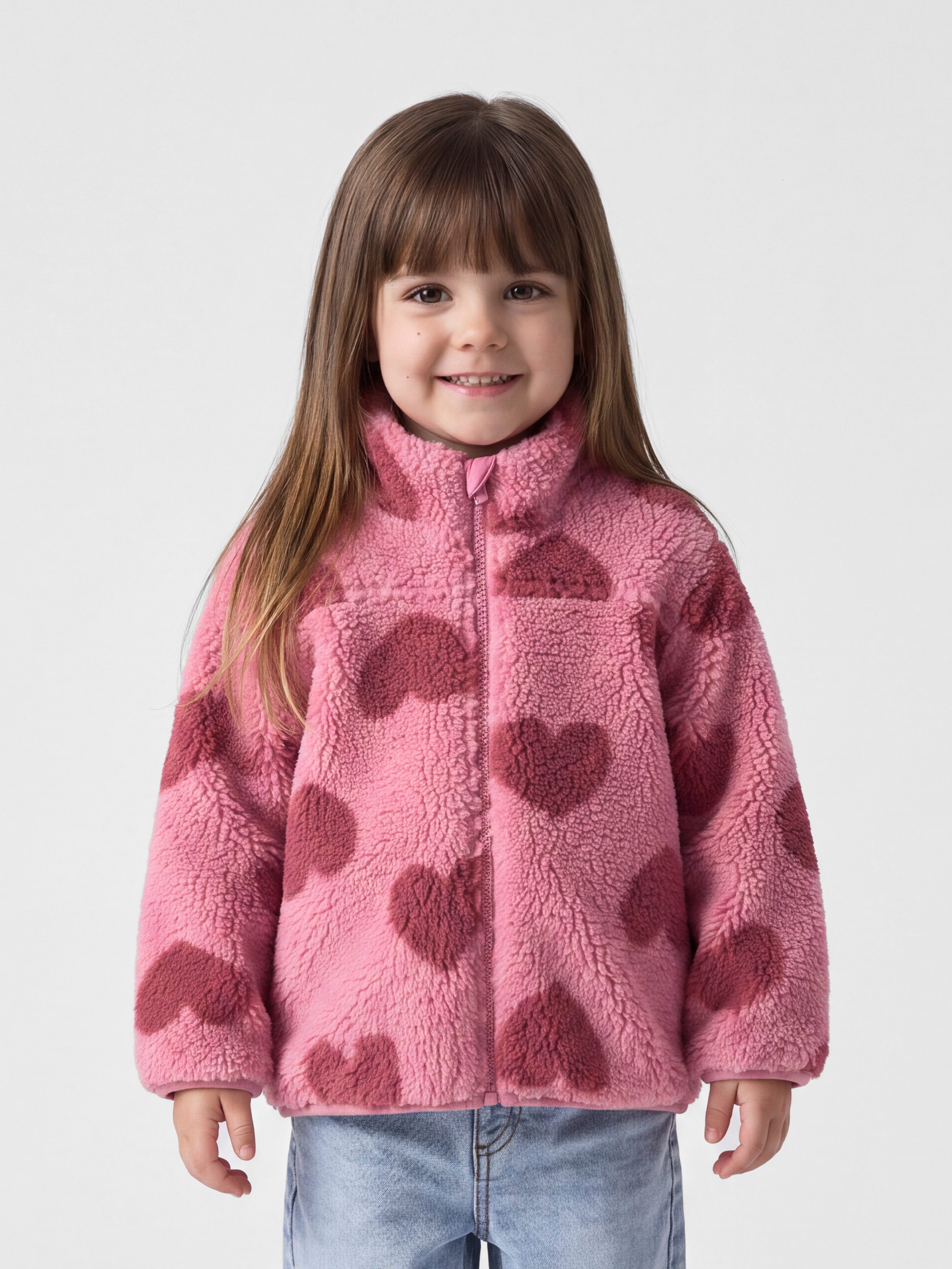 Name It Plüschjacke NMFMONICA TEDDY JACKET AOP NOOS Kunstfaser