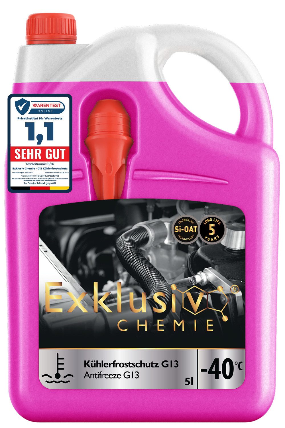 Exklusiv Chemie GmbH Kühlerfrostschutz G13 Kühlerfrostschutz 5 Liter, 5 l, Gebrauchsfertig