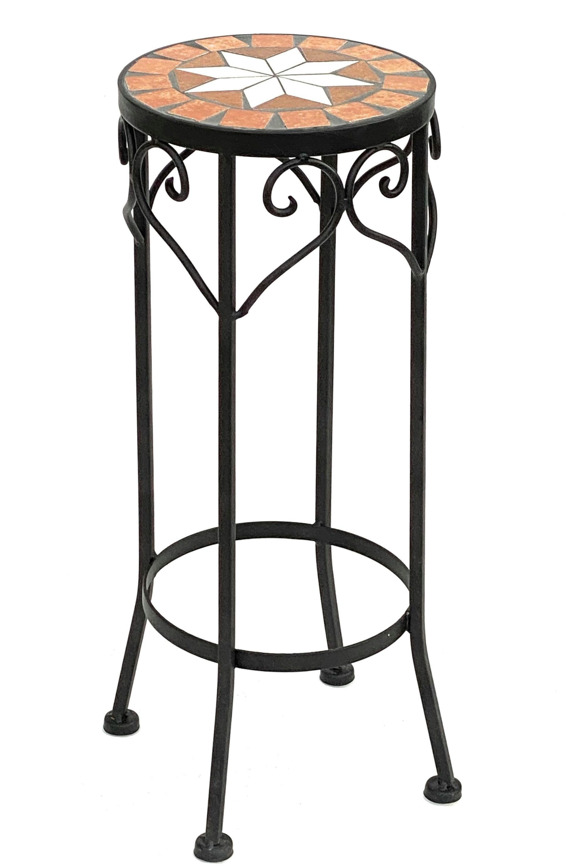 DanDiBo Blumenhocker Mosaik Rund Blumenständer 12011 Beistelltisch Pflanzen günstig online kaufen