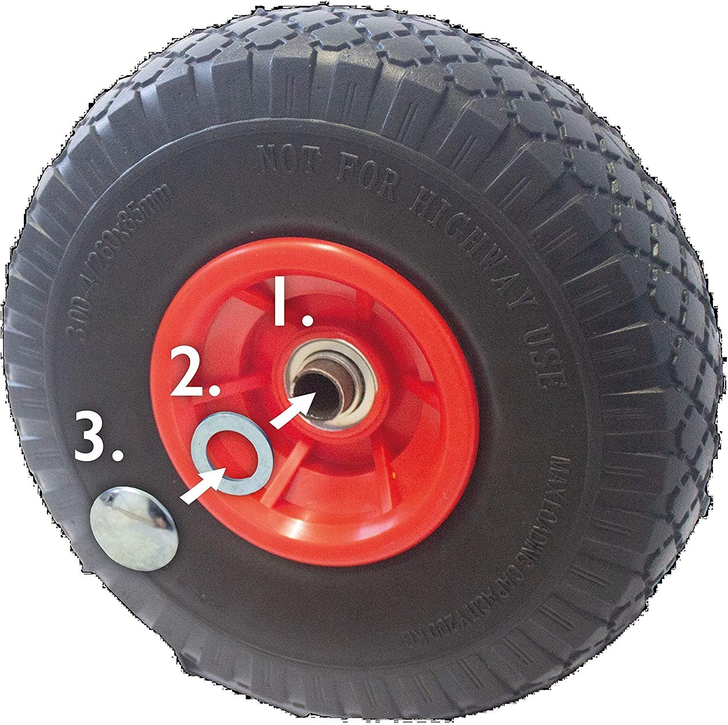 Sackkarren-Rad Rad für Sackkarre pannenfrei 260 x 85 mm 3.00-4