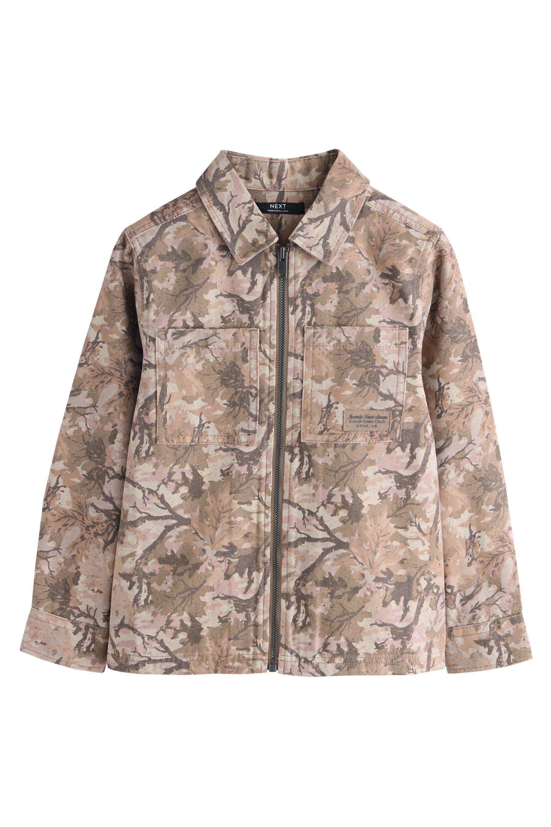 Outdoorhemd Hemdjacke mit Tarnmuster