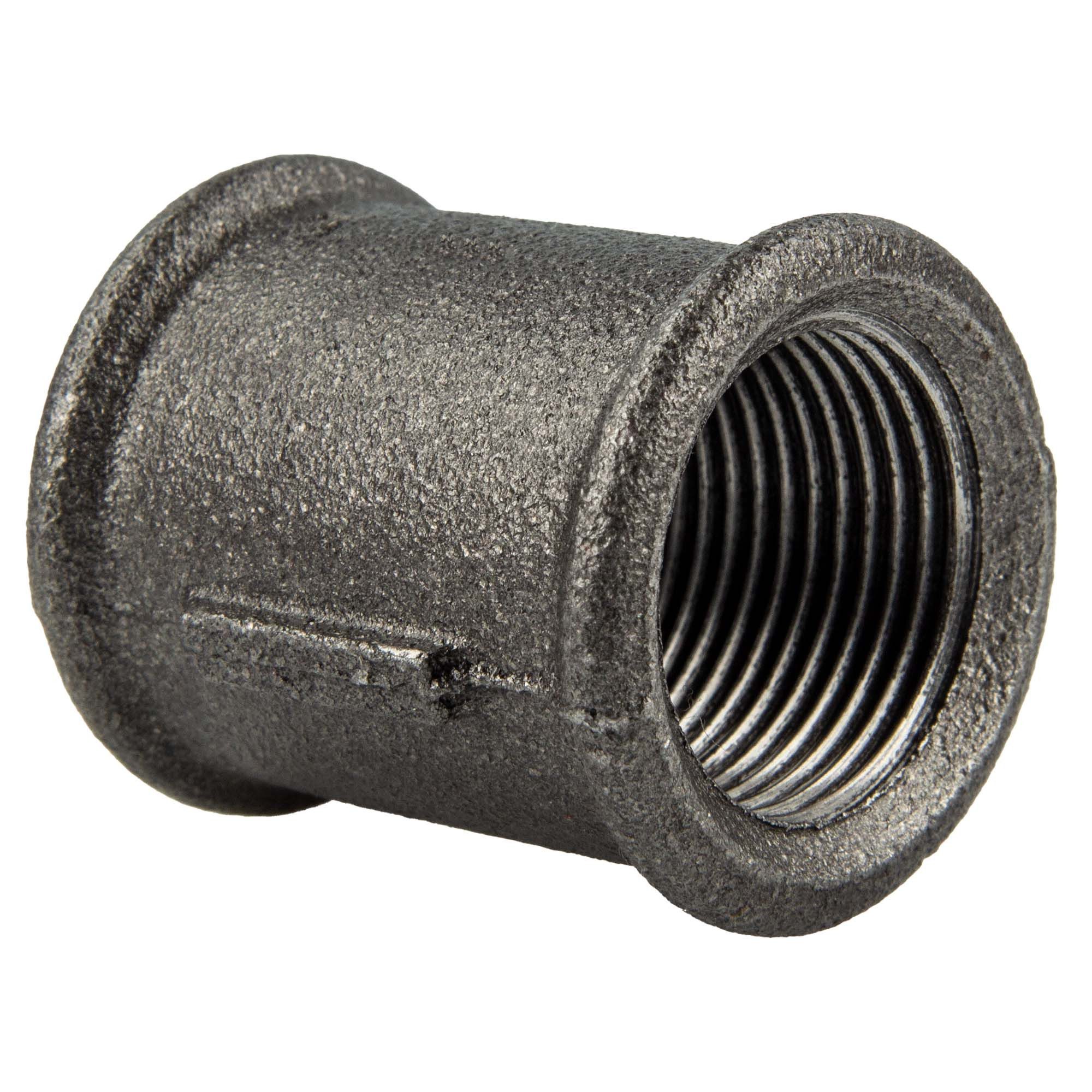 GEBO Gewindefitting Temperguss-Gewindefitting schwarz Muffe, 3/8 Zoll