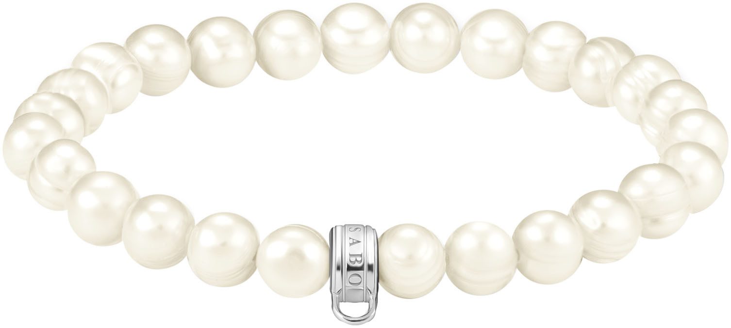 THOMAS SABO Armband Charm-Perlenarmband, X0293-082-14-L19, mit Süßwasserzuchtperle