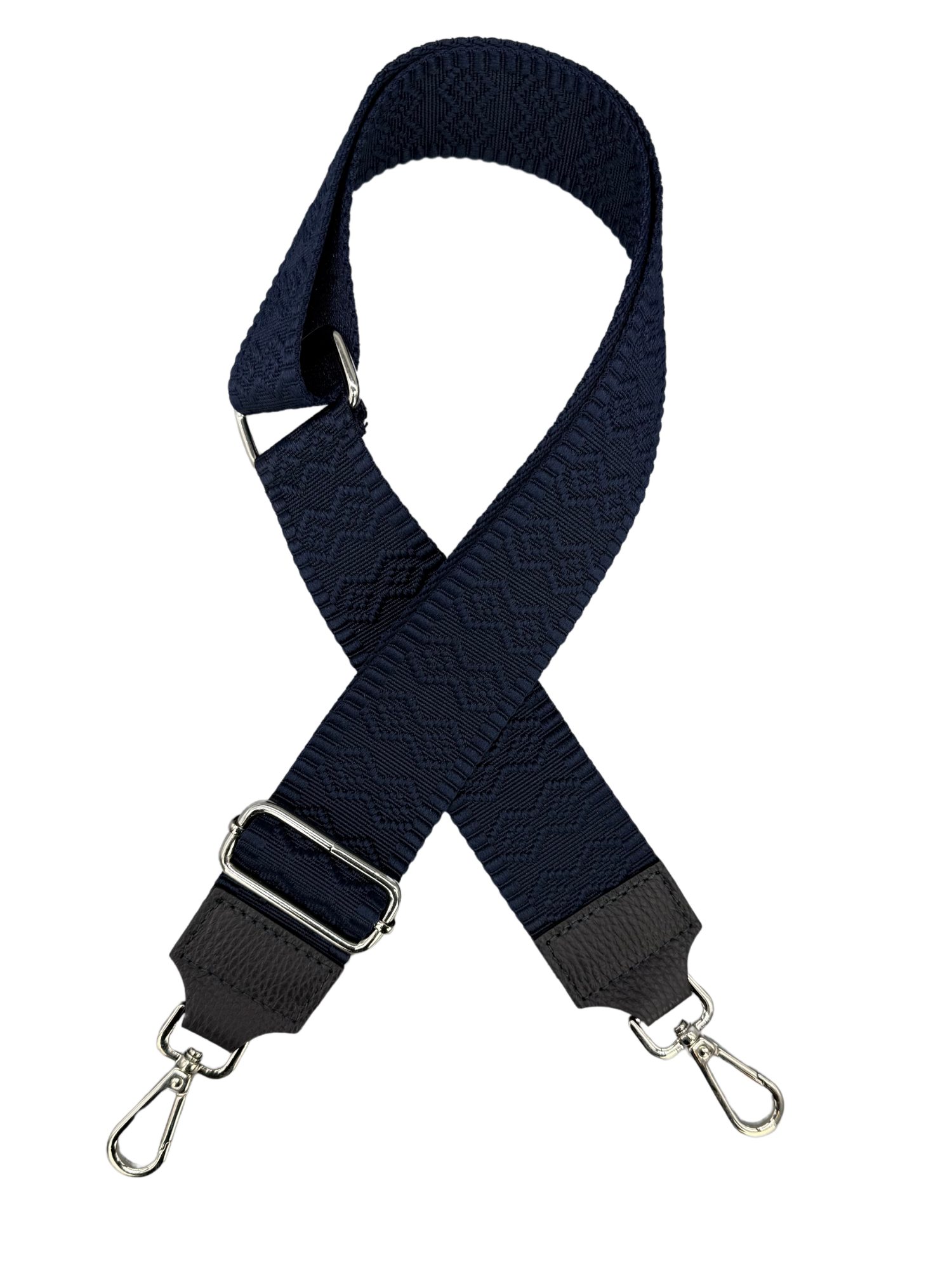 Adel Bags Schulterriemen Taschengurt Dunkelblau, Verstellbarer Taschenriemen, 5cm Breit hergestellt in Italien