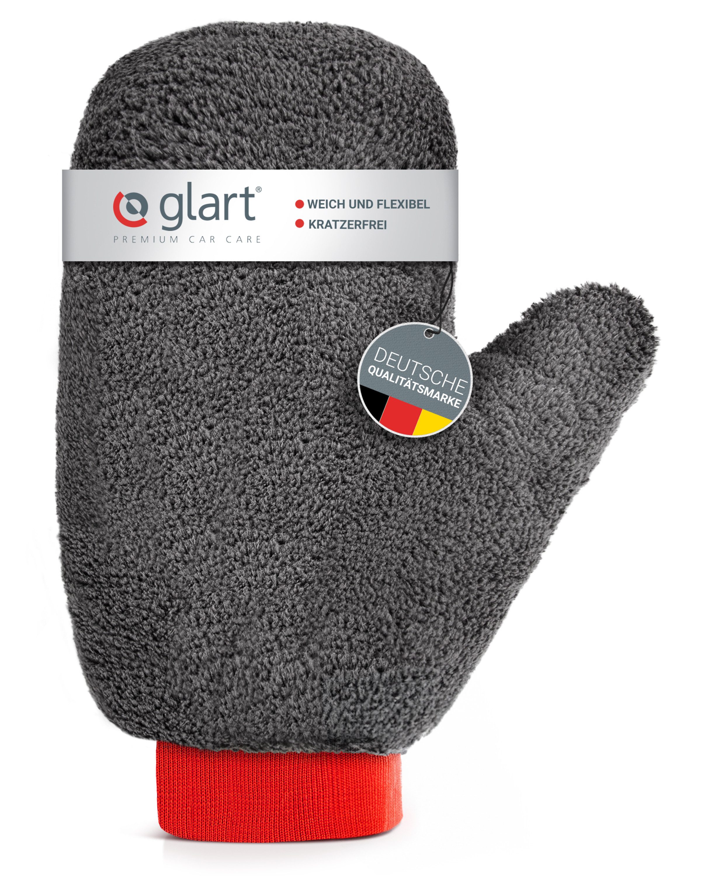Glart 44FH Auto Felgen Waschhandschuh für alle Felgen kratzerfrei 27x12 cm Mikrofasertuch (80% Polyester, 20% Nylon, 12x27 cm)