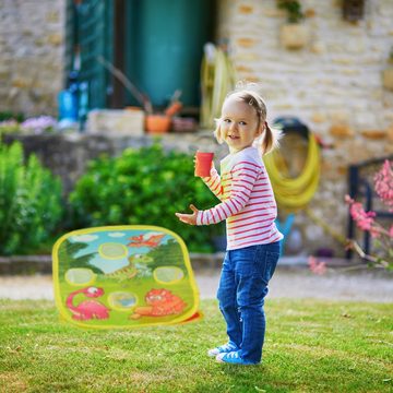 relaxdays Spielzeug-Gartenset Sackloch Spiel Dino