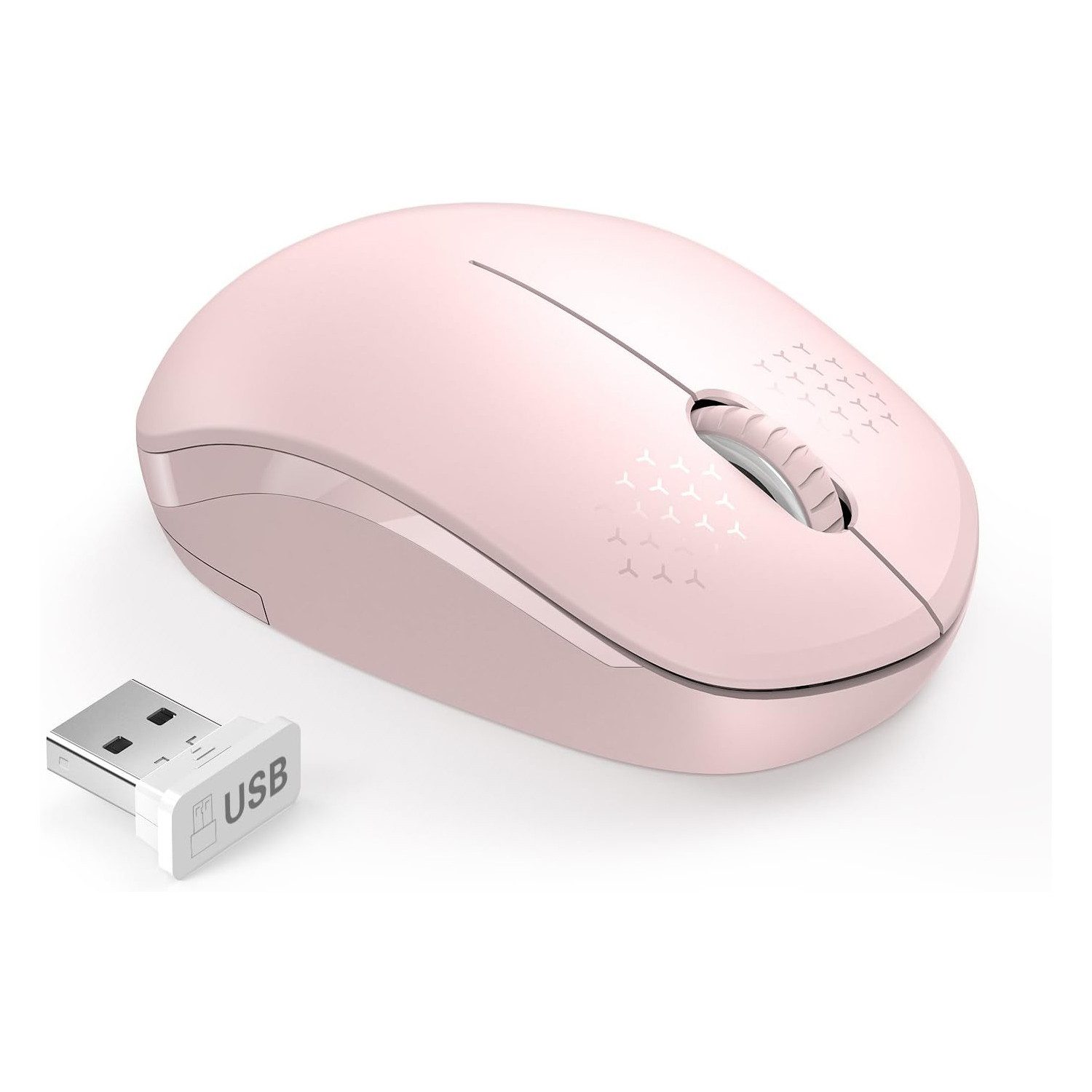 Kabellose, leise Maus, tragbare optische Maus mit USB-Empfänger Maus