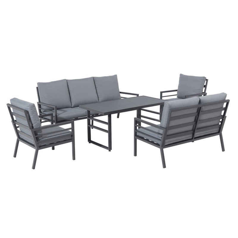 MANDALIKA Garden Gartenlounge-Set XXL Dining Lounge Set Osaka