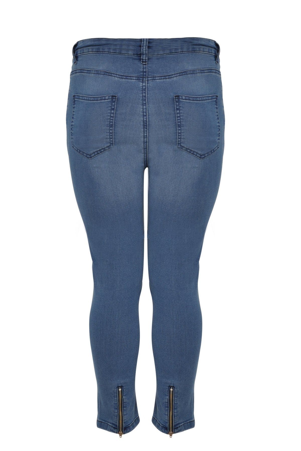 YOEK High-waist-Jeans Damen Jeans Große Größen großen Größen