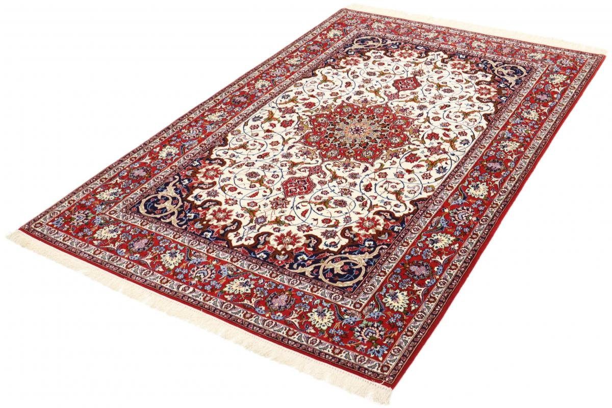 Orientteppich rechteckig, mm Nain Isfahan 159x239 Höhe: 6 Orientteppich, Handgeknüpfter Seidenkette Trading,
