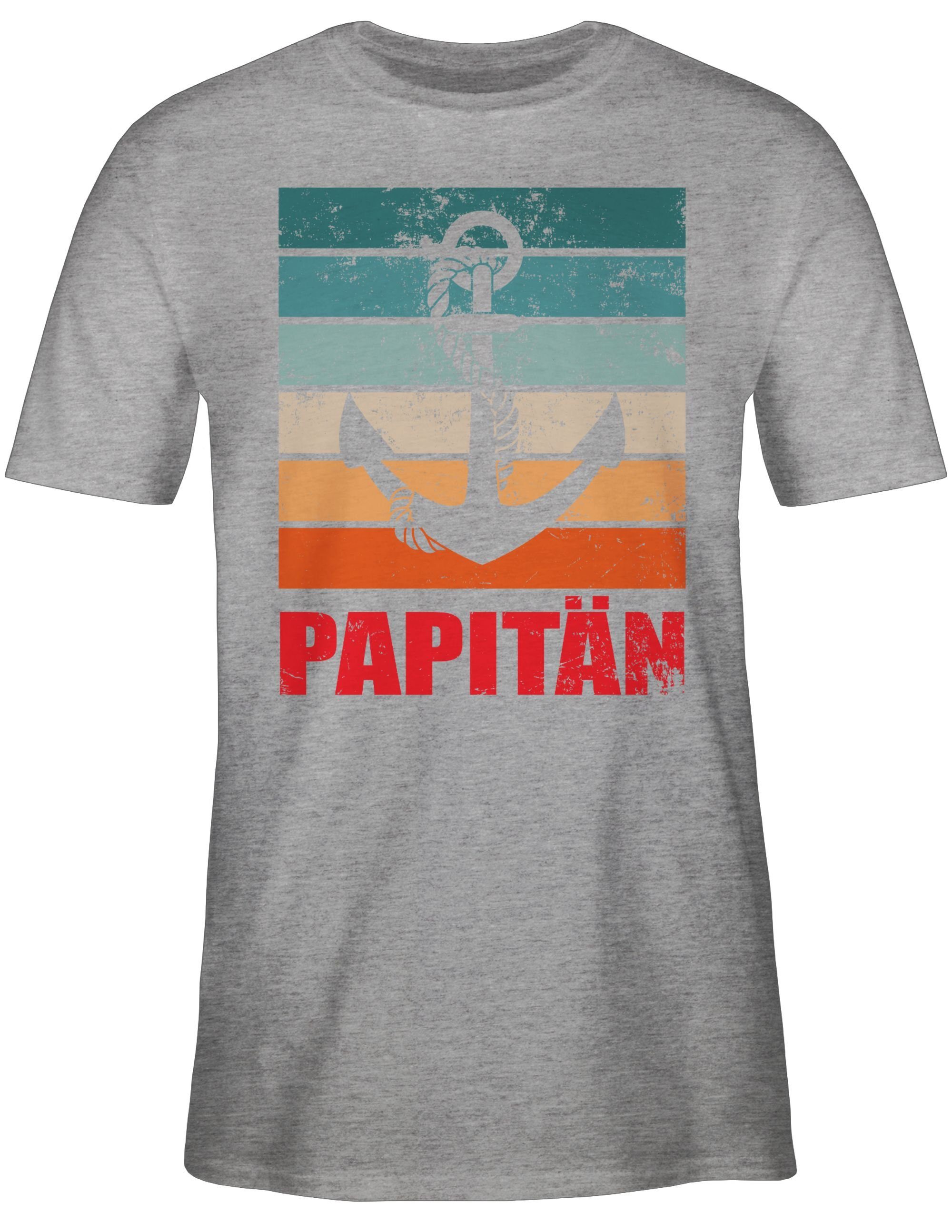 Shirtracer T-Shirt Papitän Papa Kapitän Geschenk günstig online kaufen