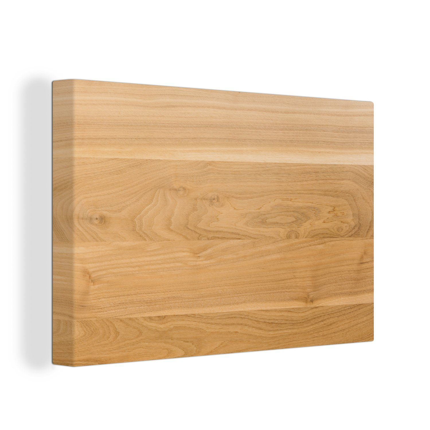 (1 Holzstruktur, und cm St), Leinwandbild glatte OneMillionCanvasses® 30x20 Aufhängefertig, Wandbild Wanddeko, Leinwandbilder, Leichte