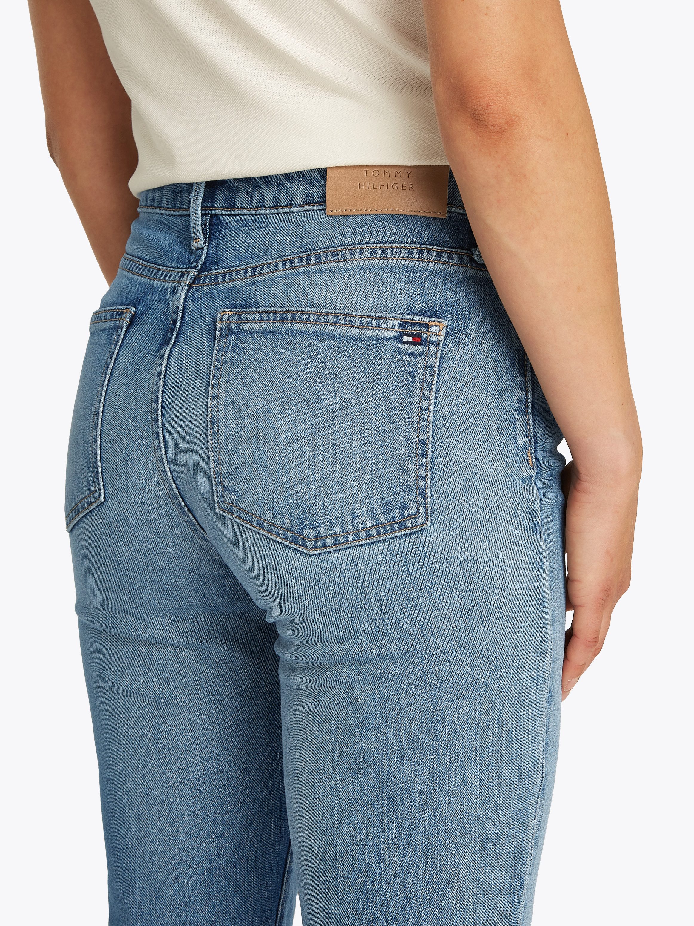 Tommy Hilfiger Bootcut-Jeans Bootcut Regular Waist mittlere normale Leibhöh günstig online kaufen