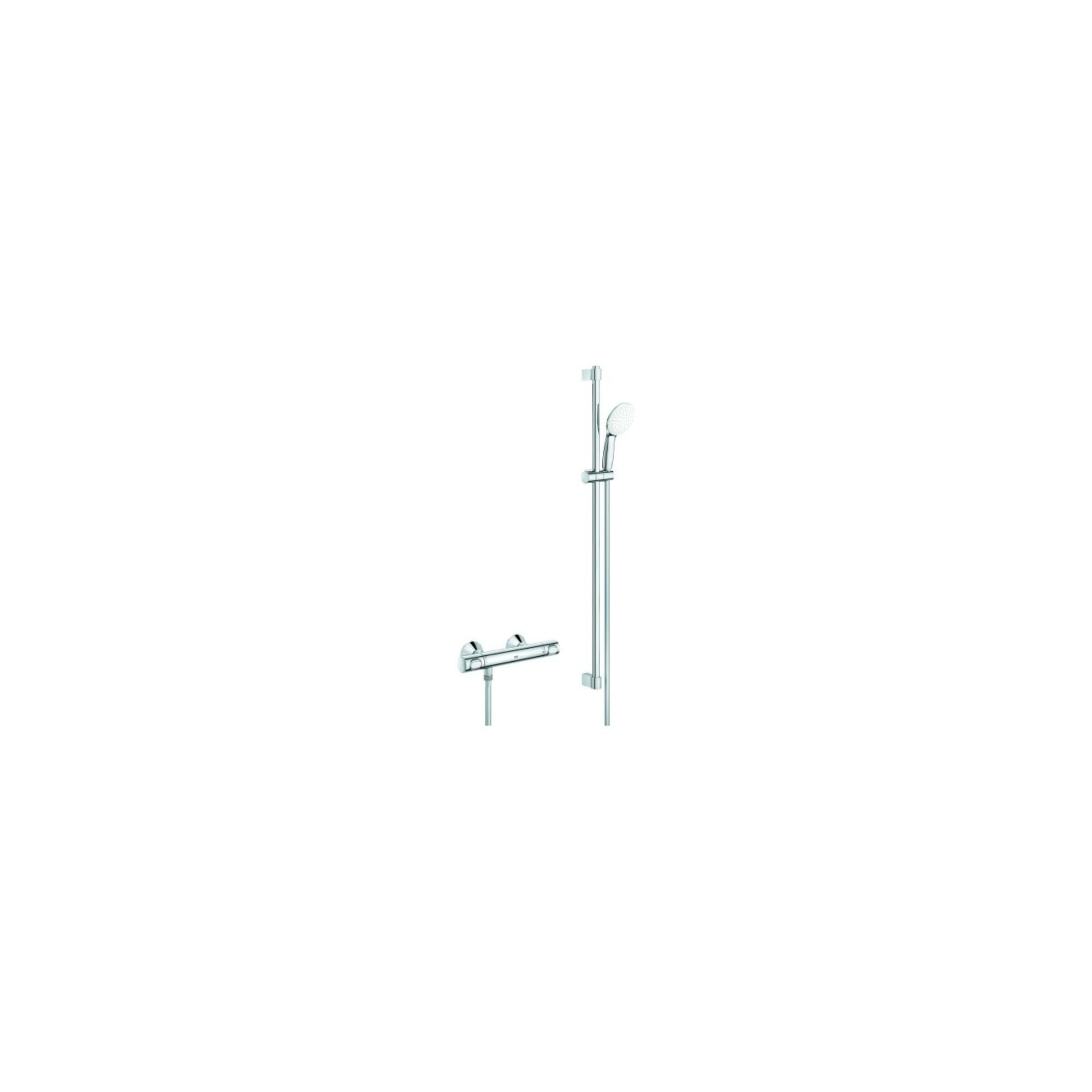 Grohe Brausegarnitur Grohe Thermostat-Brausebatterie Grohtherm 500 34797_1 mit Brausegarnit
