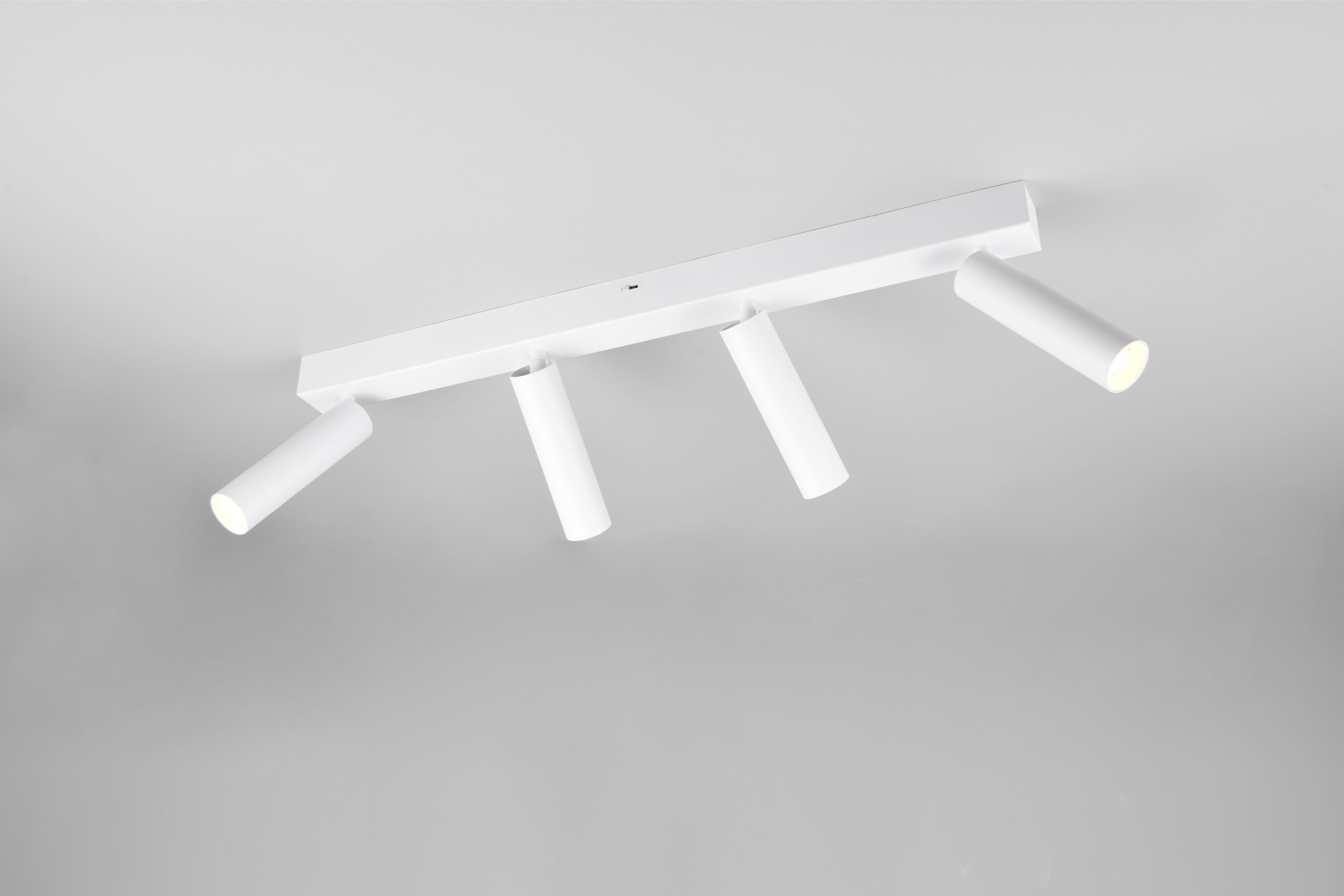 TRIO Leuchten LED Deckenstrahler AMBALA, LED Spot, 500 Lumen CCT 2300/3000/4000K, Dimmfunktion, mehrere Helligkeitsstufen, LED fest integriert, Farbwechsler, warmweiß - kaltweiß, in 3 Stufen dimmbar per Wandschalter, drehbar schwenkbar Spot