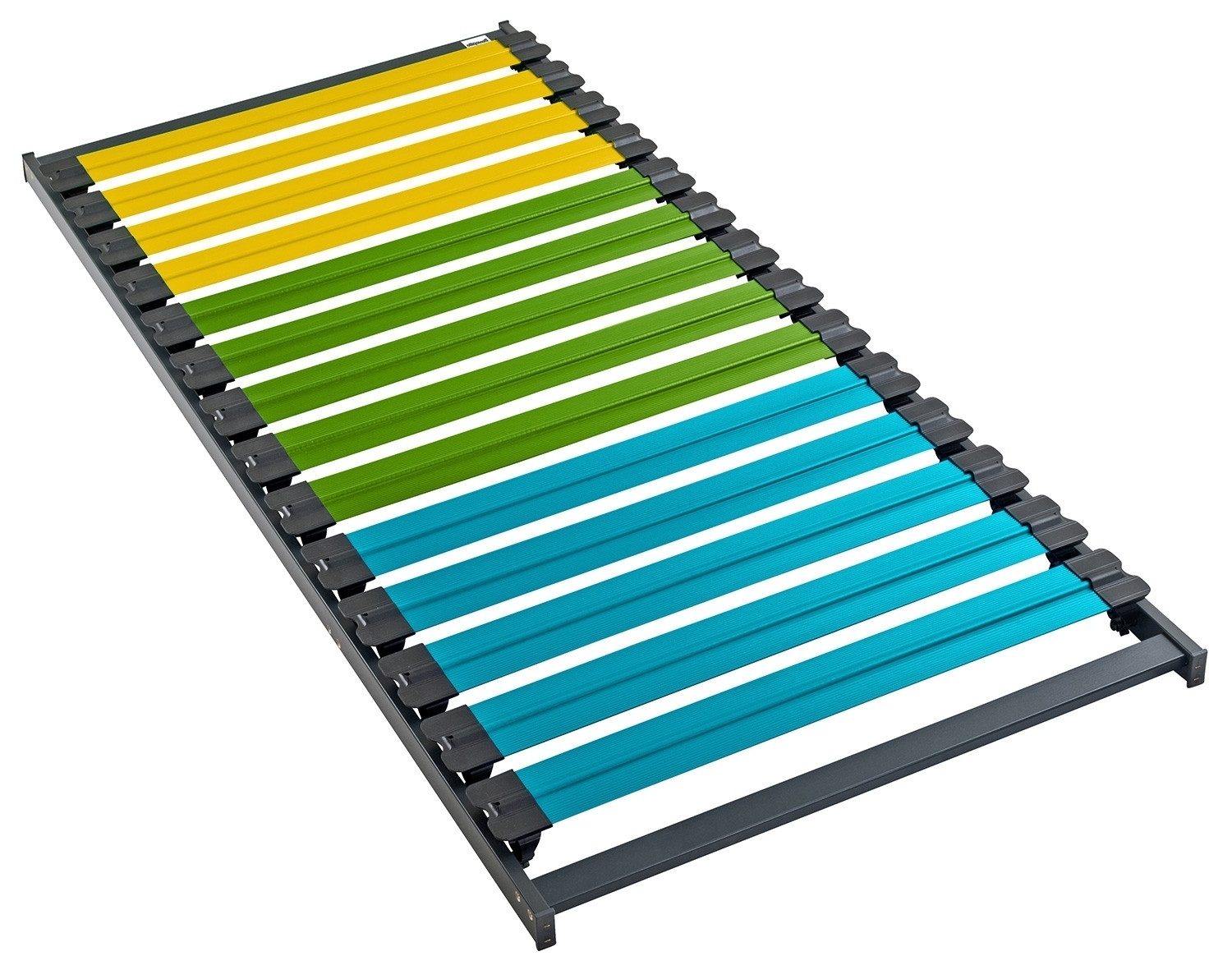 Lattenrost CLICK+SLEEP X1, 90 x 200 cm, Fiberglas, Kunststoff, Dunlopillo, Kopfteil nicht verstellbar, Fußteil nicht verstellbar, 14 Leisten, individuelle Härtegradeinstellung