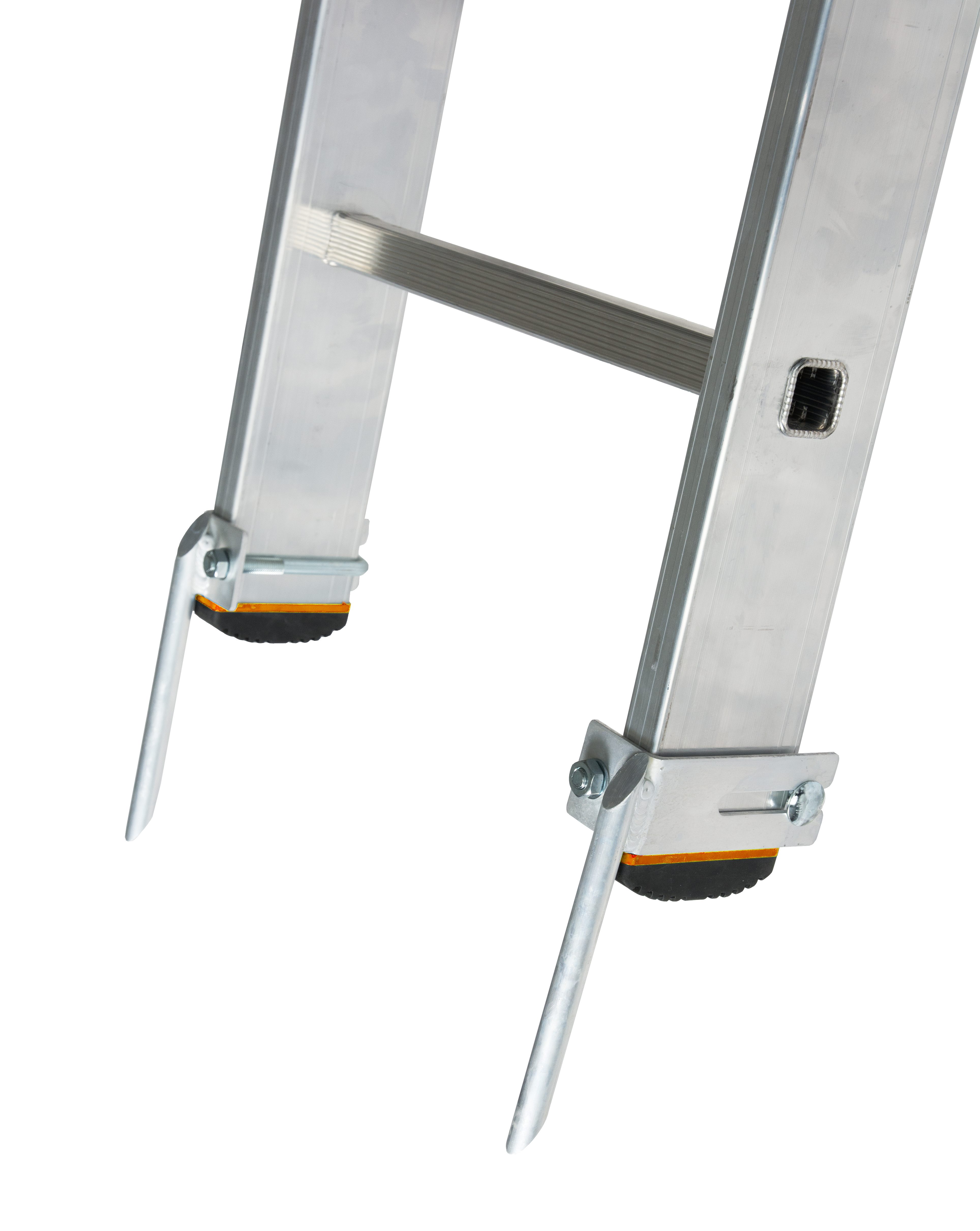 KRAUSE Leiternspitzen CombiSystem, für Leitern mit Holmquerschnitte 64 x 25 mm bis 97 x 25 mm, zum Aufschrauben, (Set, 2-St)