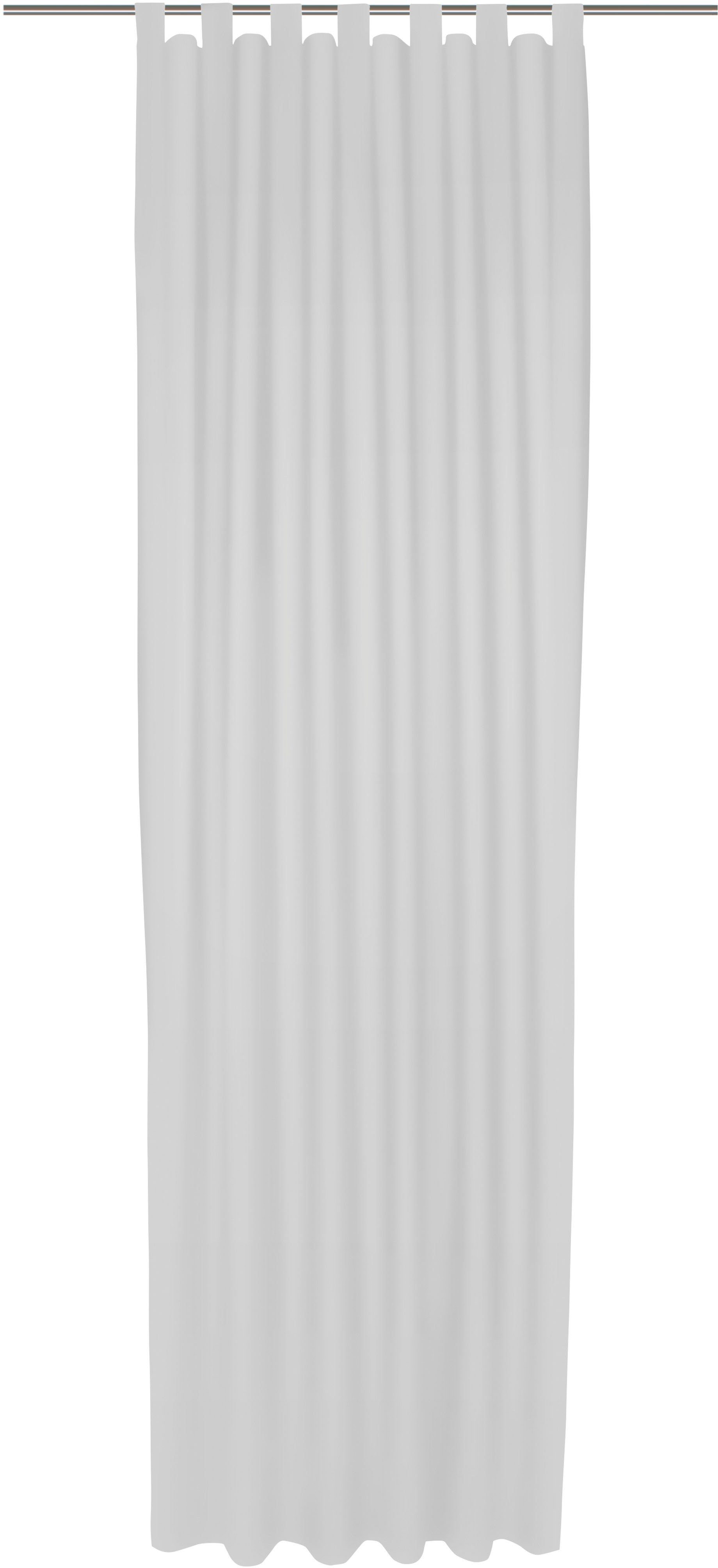 Vorhang Umea, Wirth, Schlaufen (1 St), blickdicht, Jacquard weiß