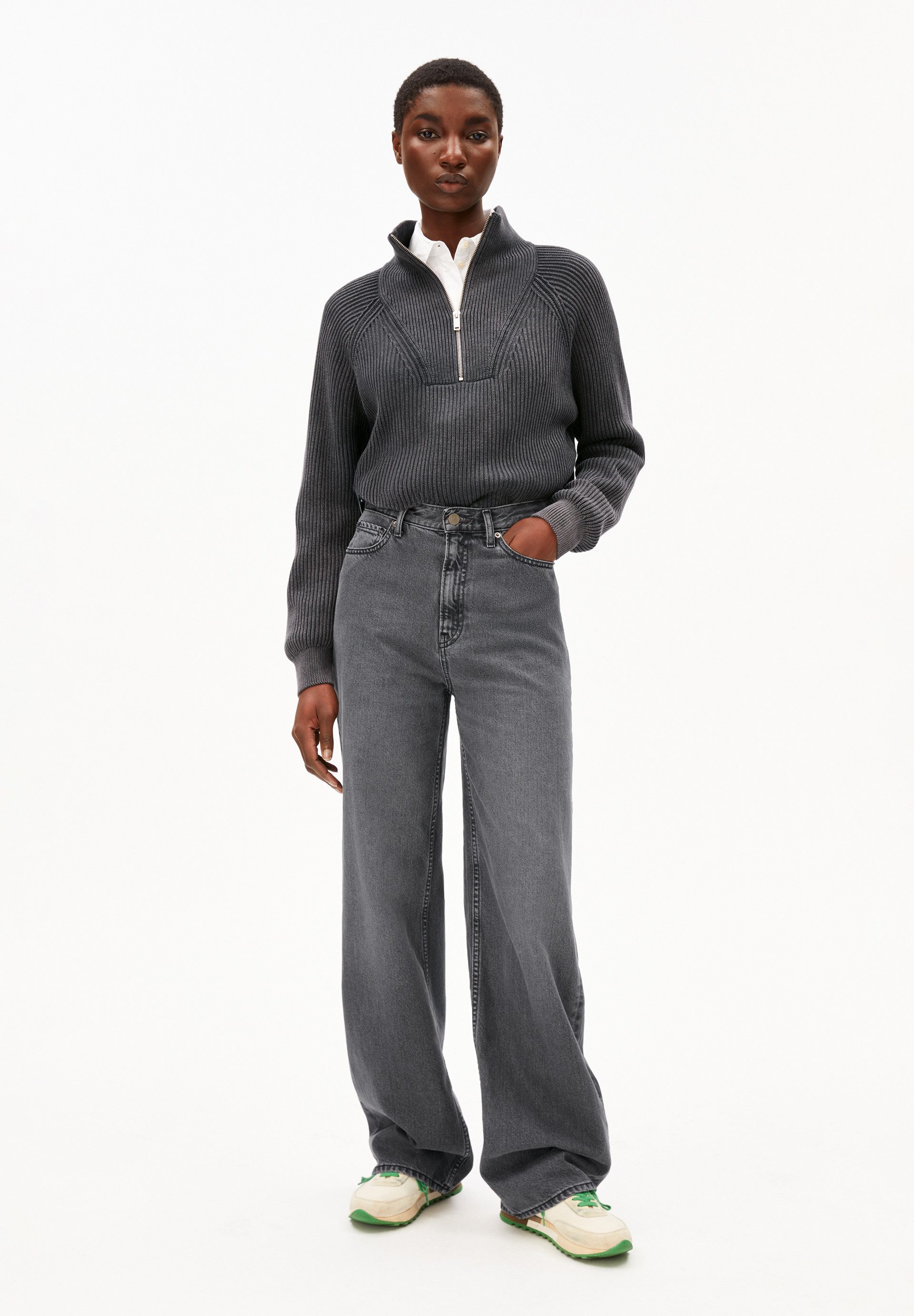 Armedangels Strickpullover RONYIAAS GMT DYE Pullover aus Bio-Baumwolle (Loo günstig online kaufen