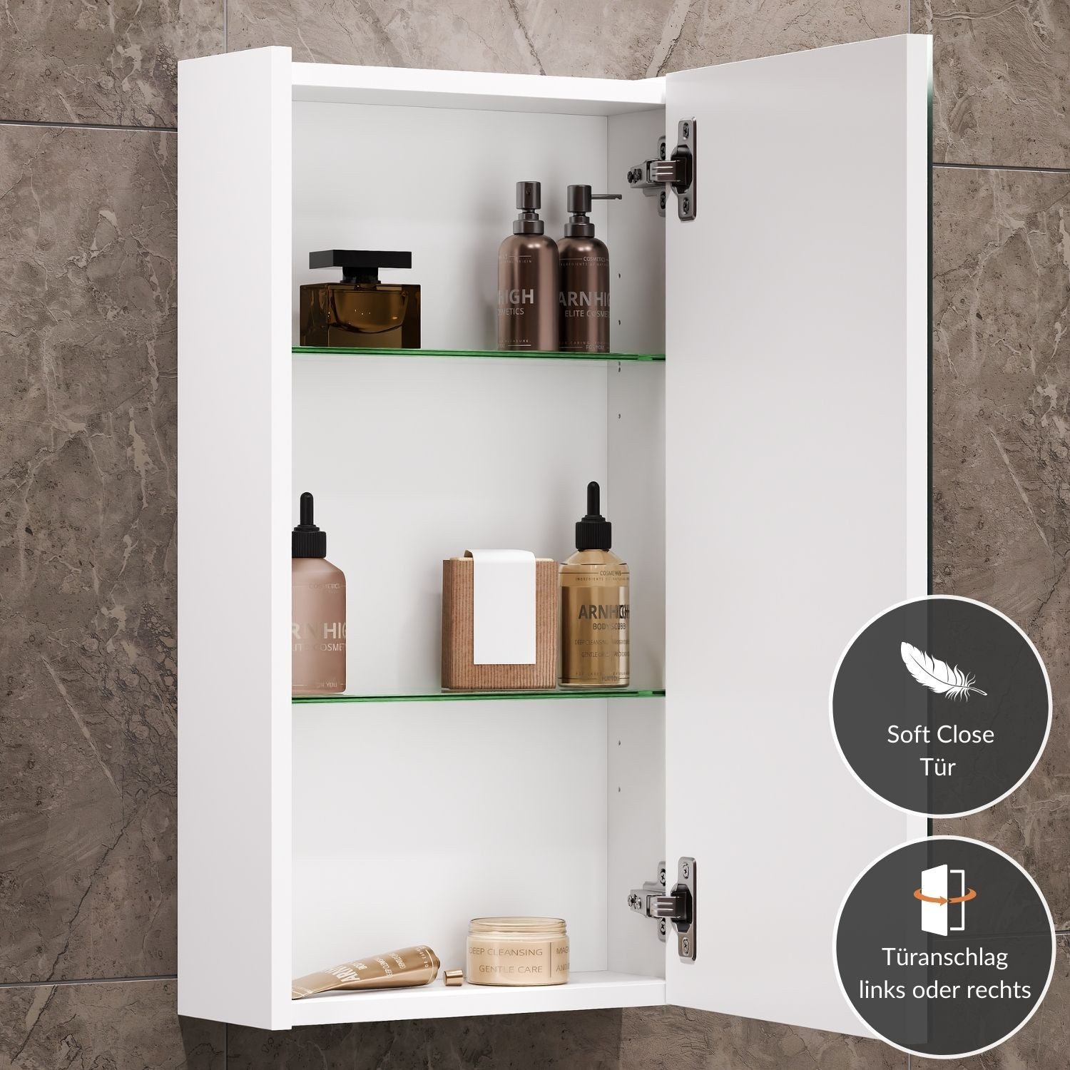 Planetmöbel Badezimmerspiegelschrank Spiegelschrank (Spiegelschrank Bad, Badezimmer Spiegelschrank)