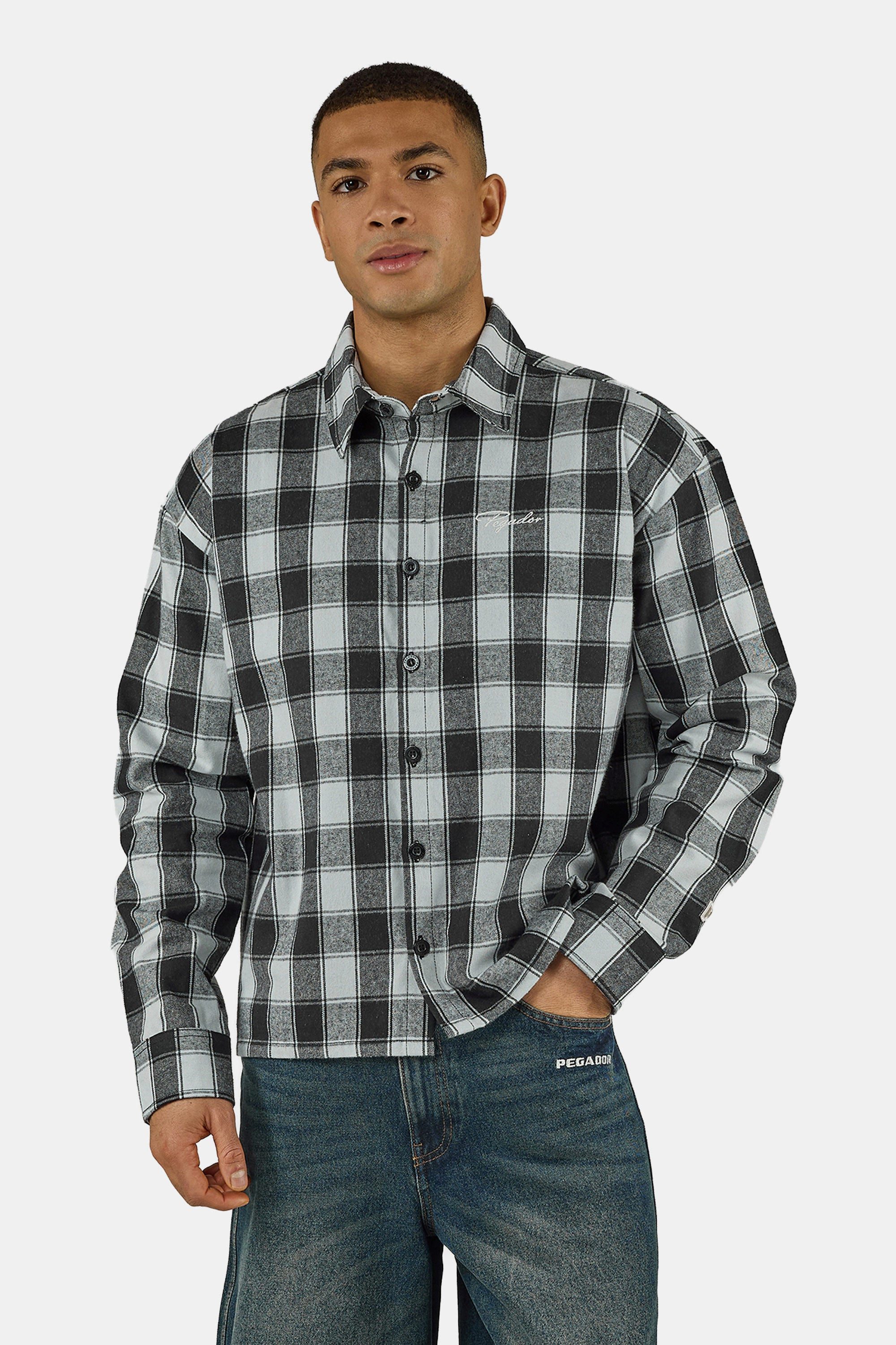 PEGADOR Langarmhemd Bevill Flannel Shirt Baumwolle, regular fit