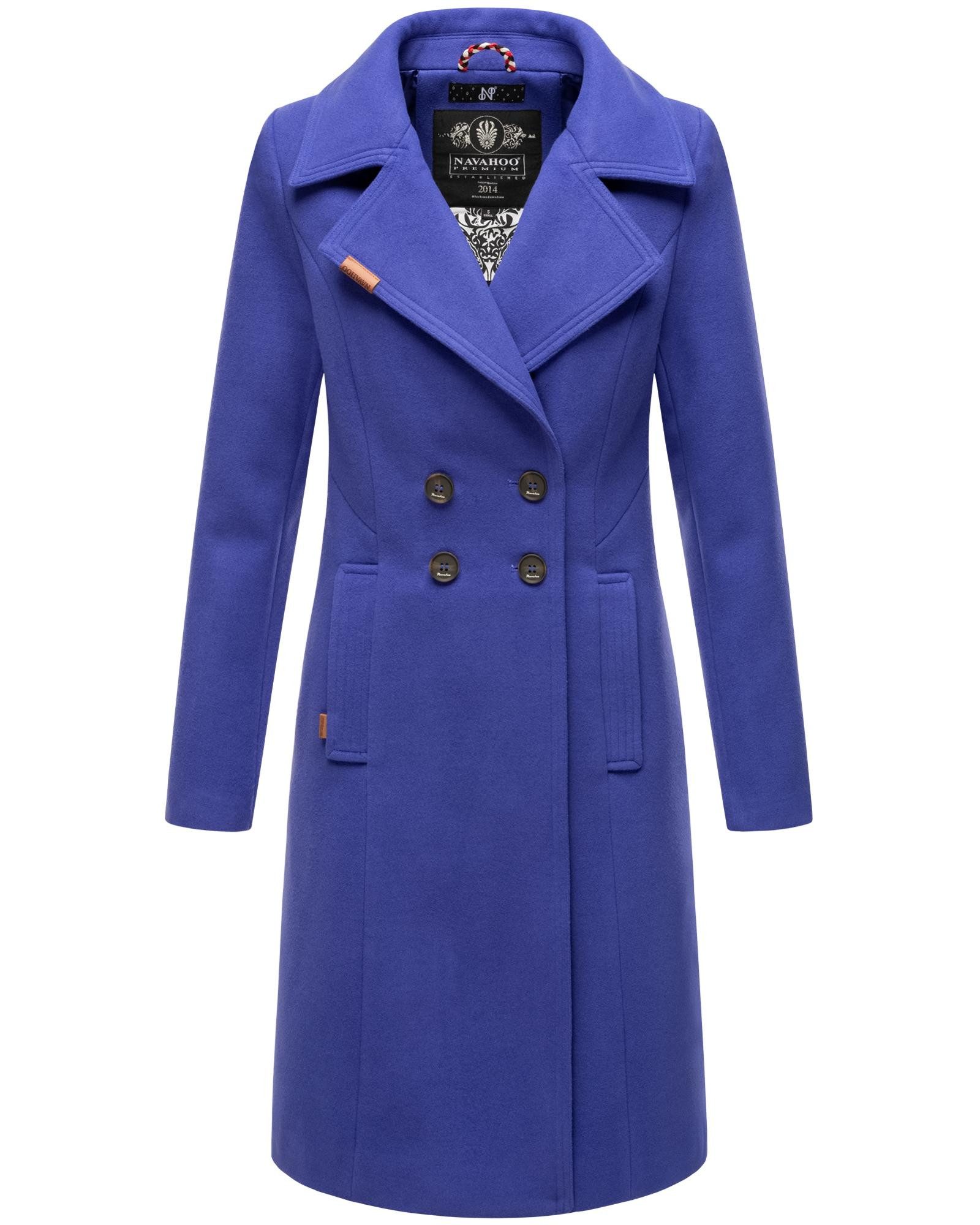 Navahoo Wintermantel "Wooly", edler Damen Trenchcoat in Wollmantel-Optik günstig online kaufen