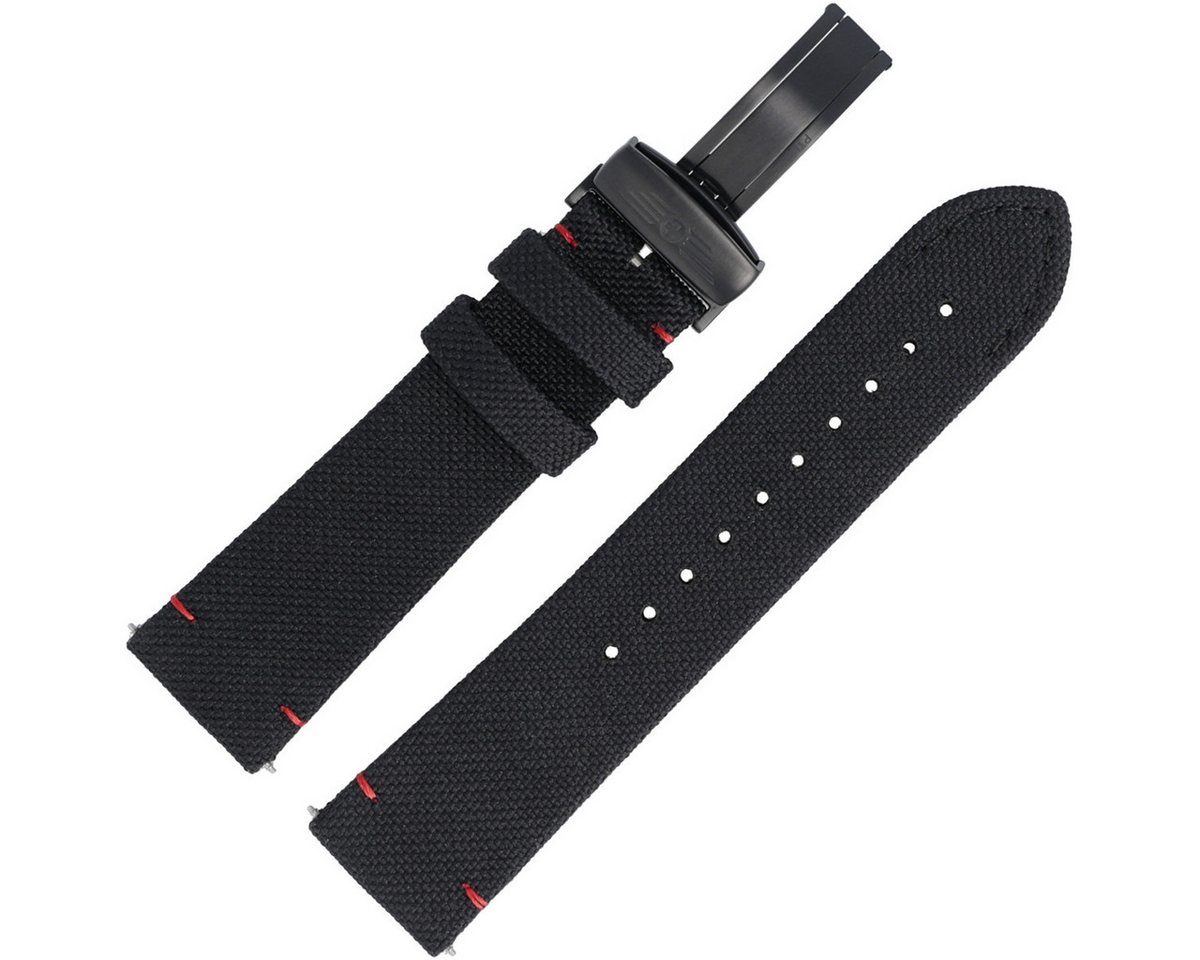 Victorinox Uhrenarmband 22mm Textil Schwarz 5241