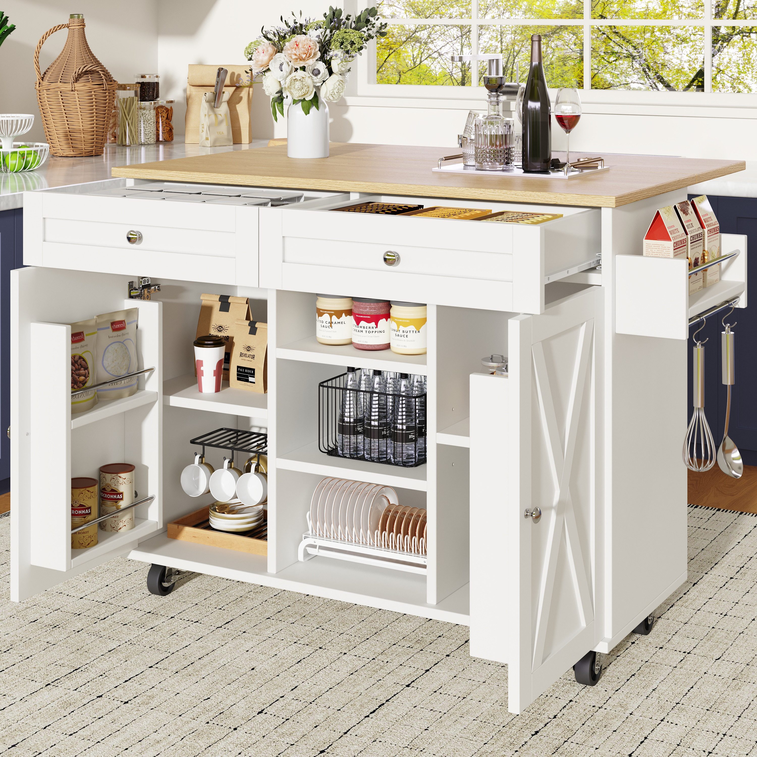i@home Küchenwagen Kücheninsel, Küchenschrank, buffetschrank, mit günstig online kaufen