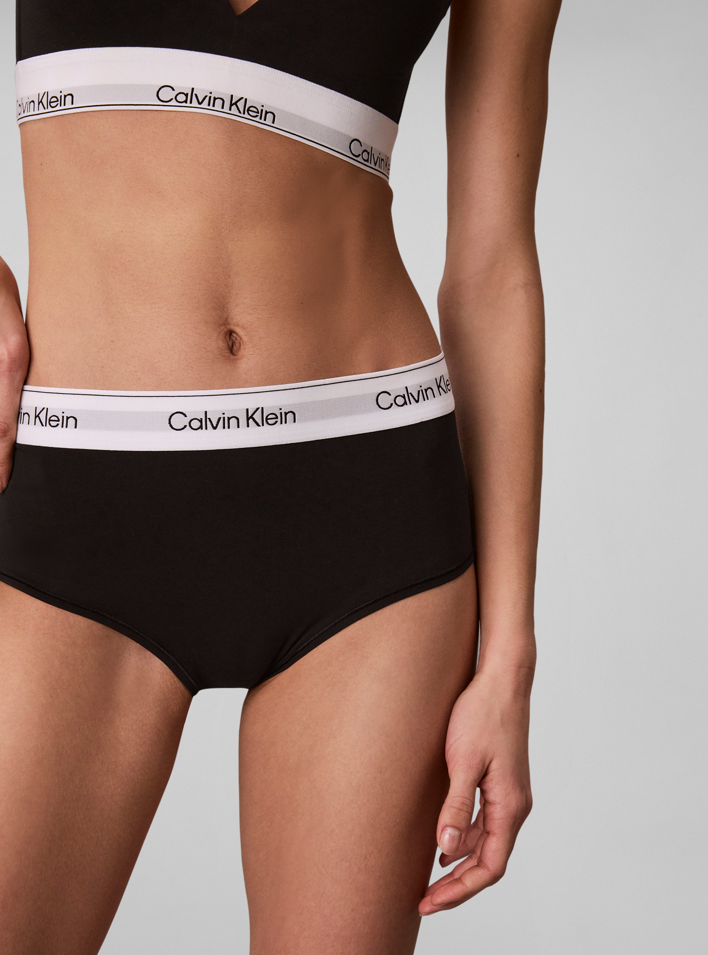 Calvin Klein Underwear High-Waist-Hipster HIGH WAIST HIPSTER mit elastischem Bund mit Logoschriftzug