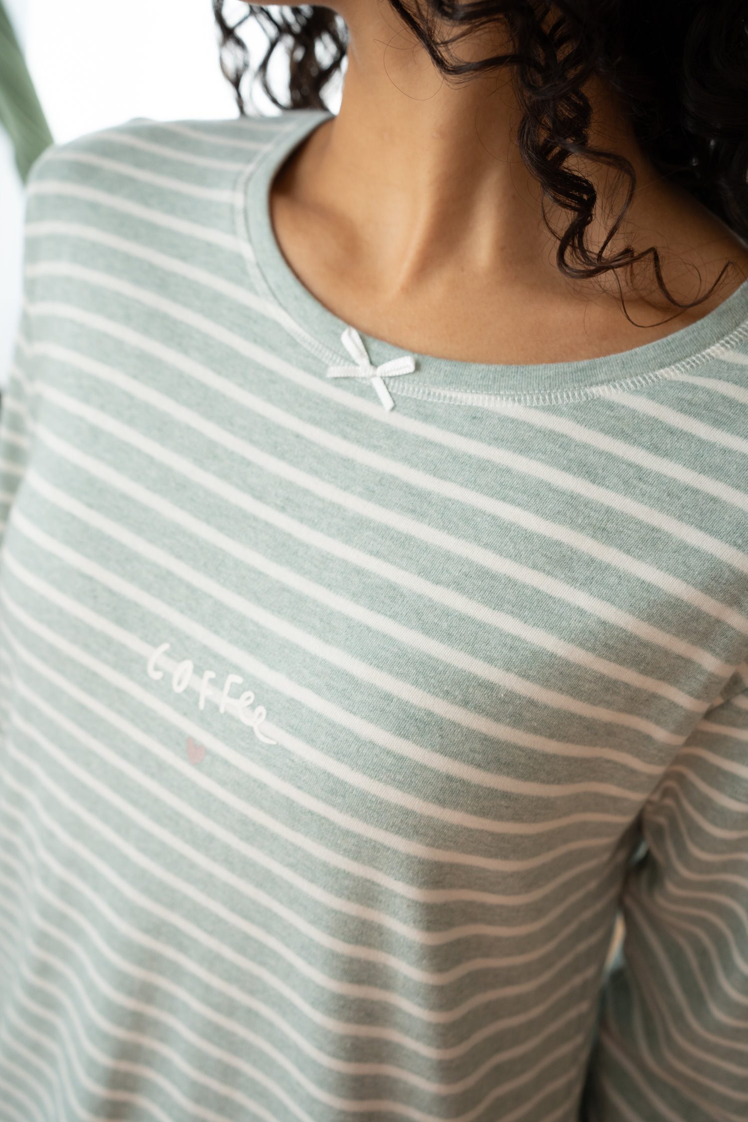 By Louise Nachthemd Damen Schlafshirt mit langem Arm (1-tlg) Modisches Desi günstig online kaufen