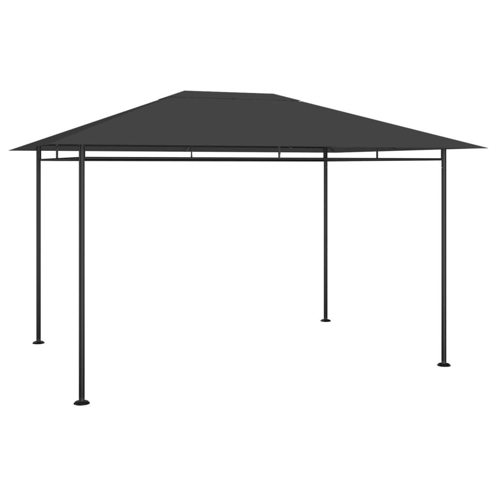 vidaXL Partyzelt Pavillon 384x281x270 cm Anthrazit 180 g/m²