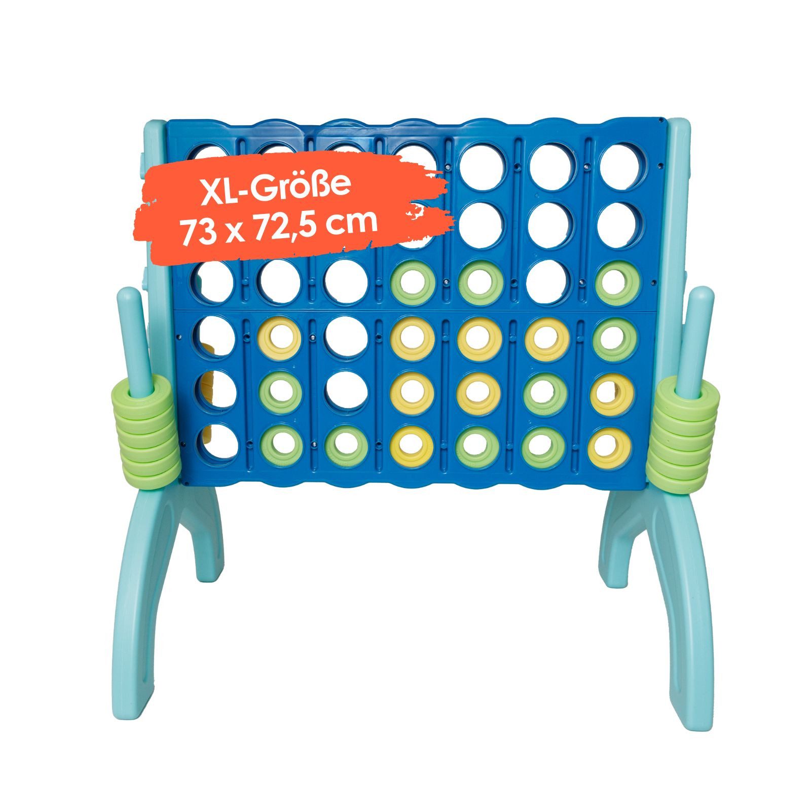 alldoro Spiel XL 4 in einer Reihe, 4 in einer Reihe, großes 4 in einer Reihe Spiel im Jumbo-Format, 2 Spieler, ab 3 Jahren