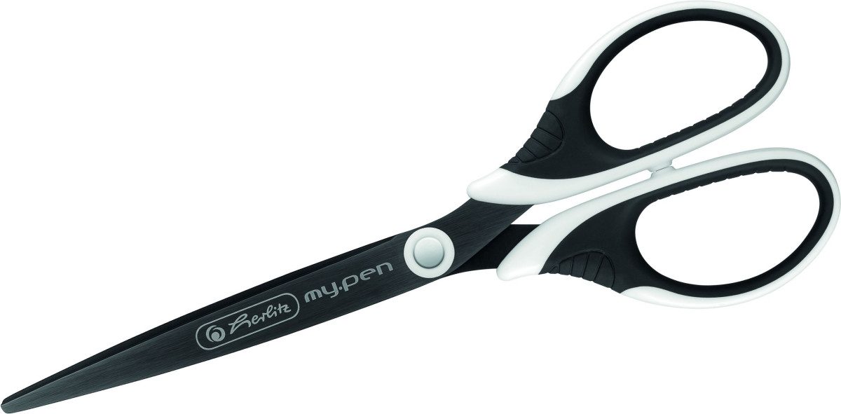 Herlitz Papierscheren Universalschere Schere my.pen schwarz/weiß