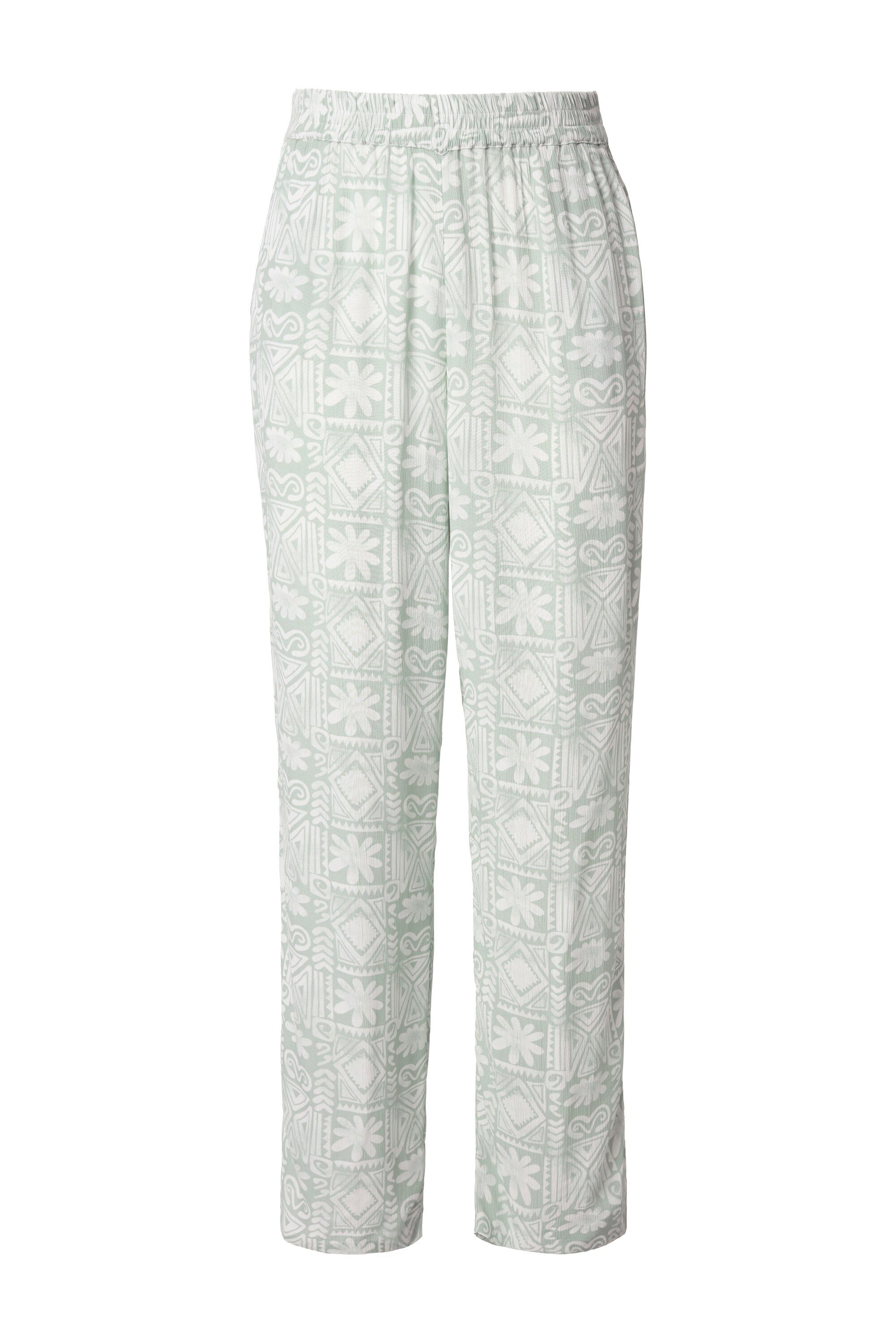 Ulla Popken Schlupfhose Hose Rose bedruckt günstig online kaufen