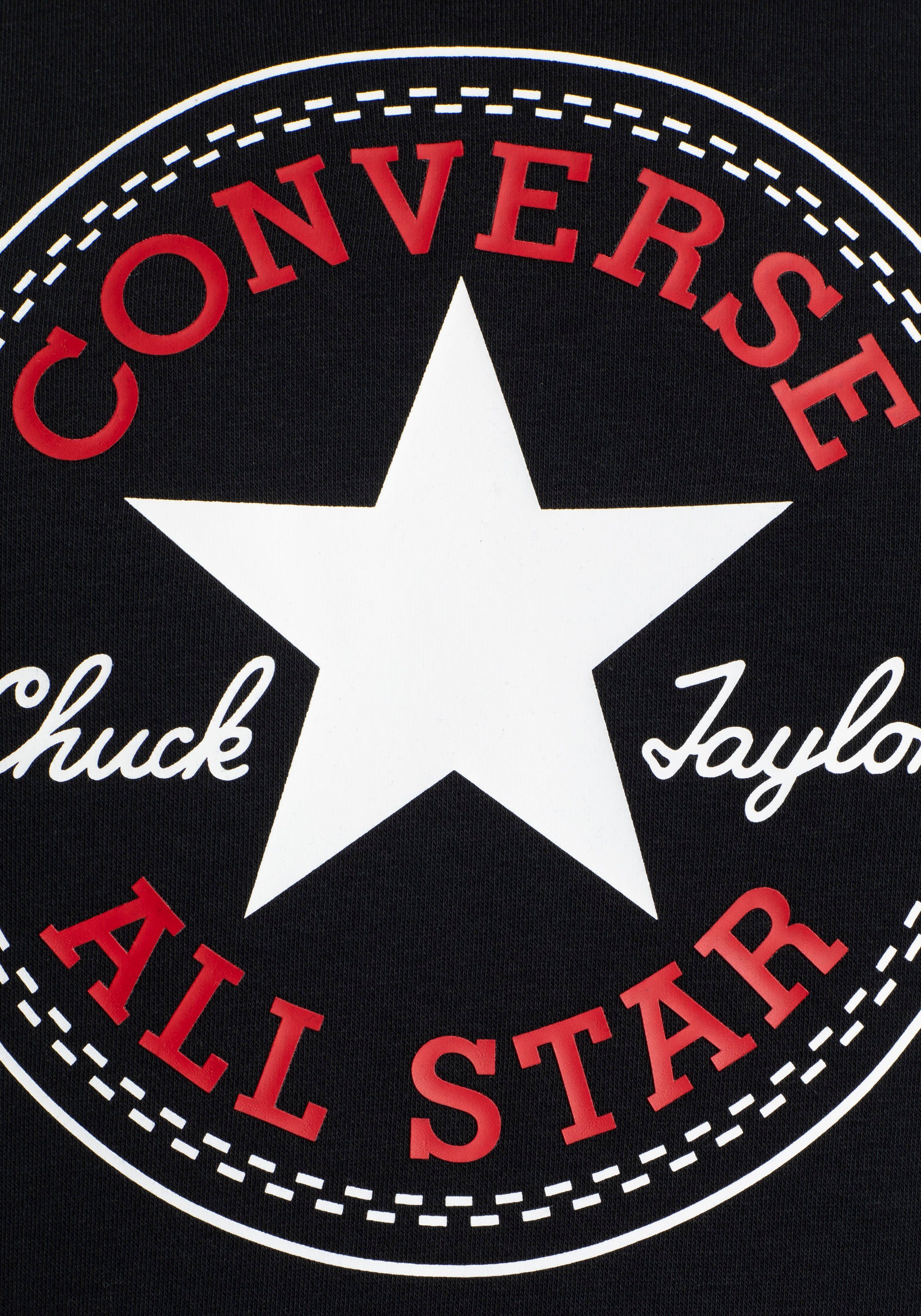 ALL Converse UNISEX BACK STAR PATCH Sweatshirt BRUSHED black1