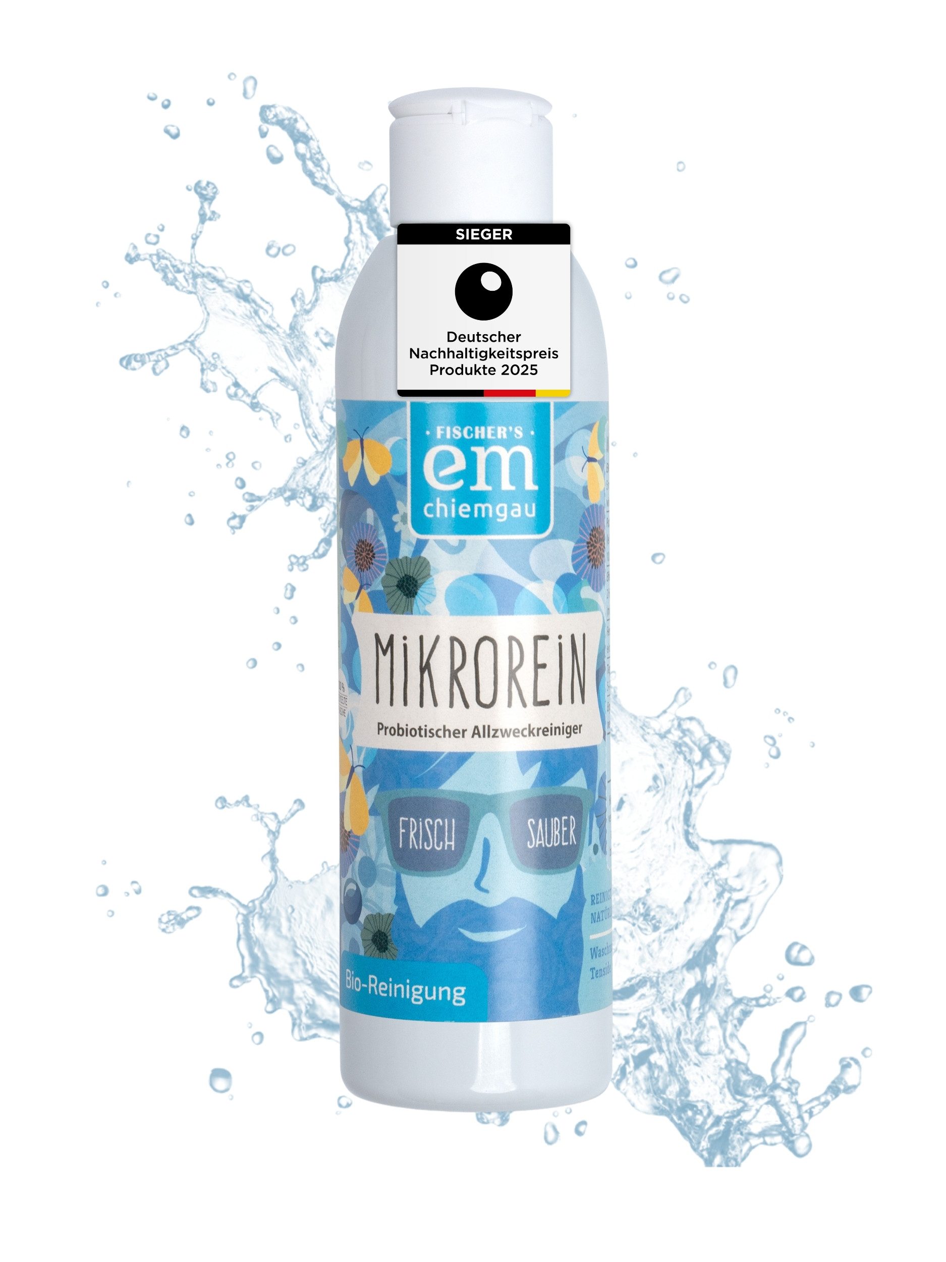 Fischer's EM-Chiemgau Mikrorein mit Effektiven Mikroorganismen, Probiotischer Allzweckreiniger (200ml Universalreiniger mit EM)