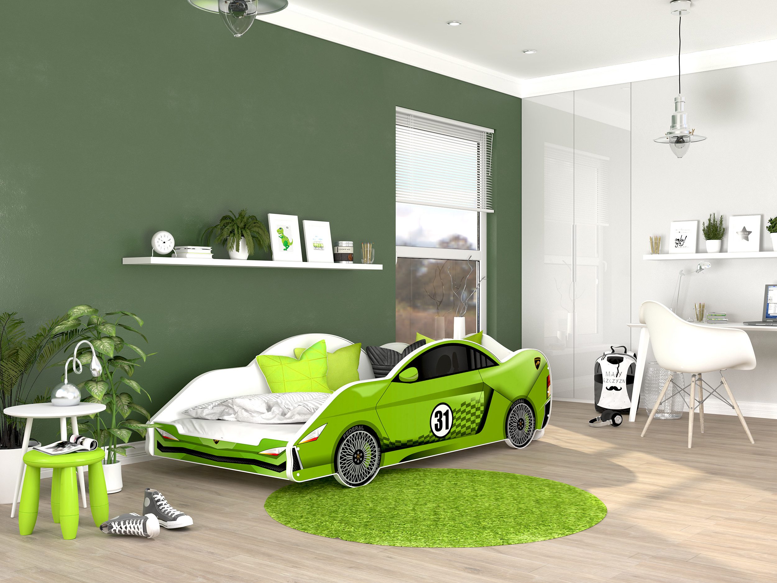 AJKmeble Autobett Kinderbett Jugendbett 90x180cm Gamerbett günstig online kaufen