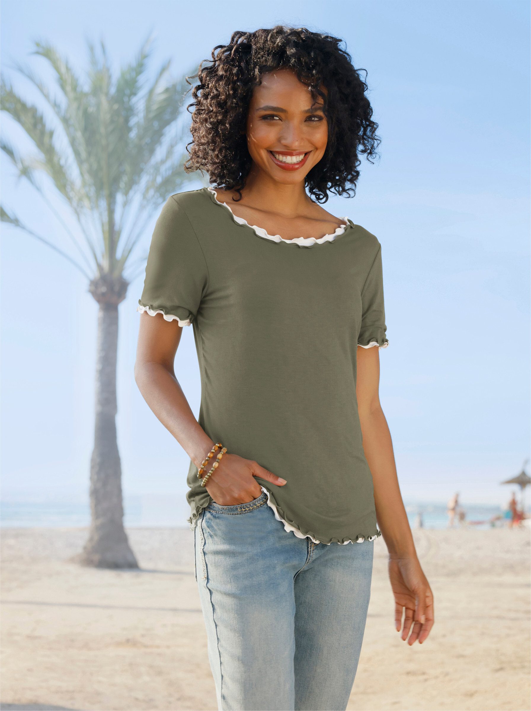 heine T-Shirt Doppelpack Shirts Kurzarm (2-tlg) günstig online kaufen