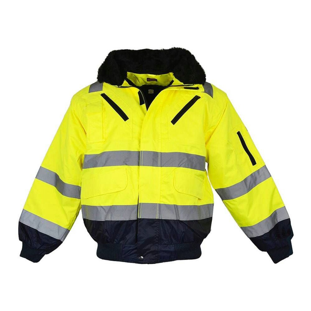 LEIPOLD Pilotenjacke Warnschutz-Pilotenjacke 3 in 1 Gr.XL gelb/marine