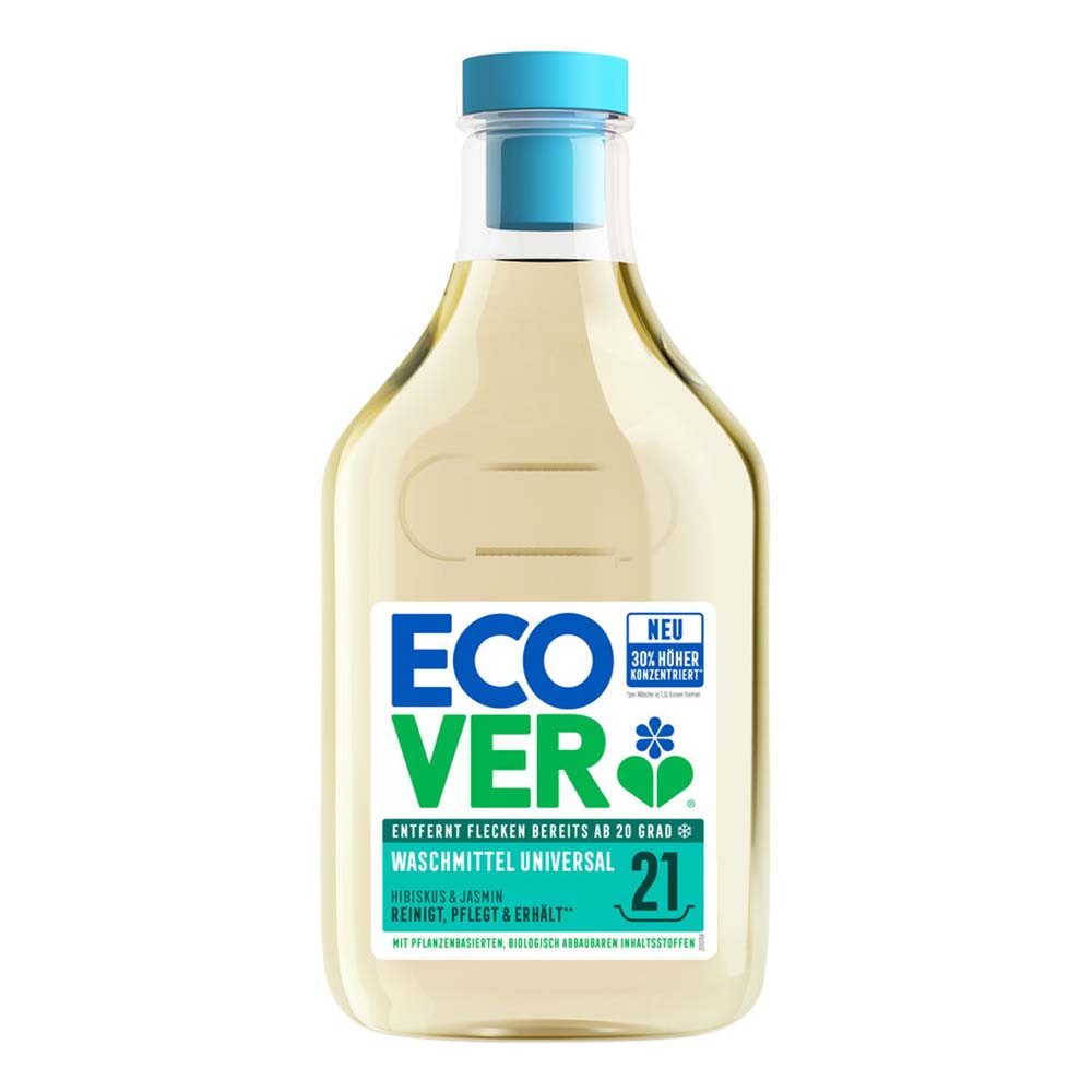 Ecover Universal - Flüssigwaschmittel Hibiskus & Jasmin 21WL 750ml Vollwaschmittel