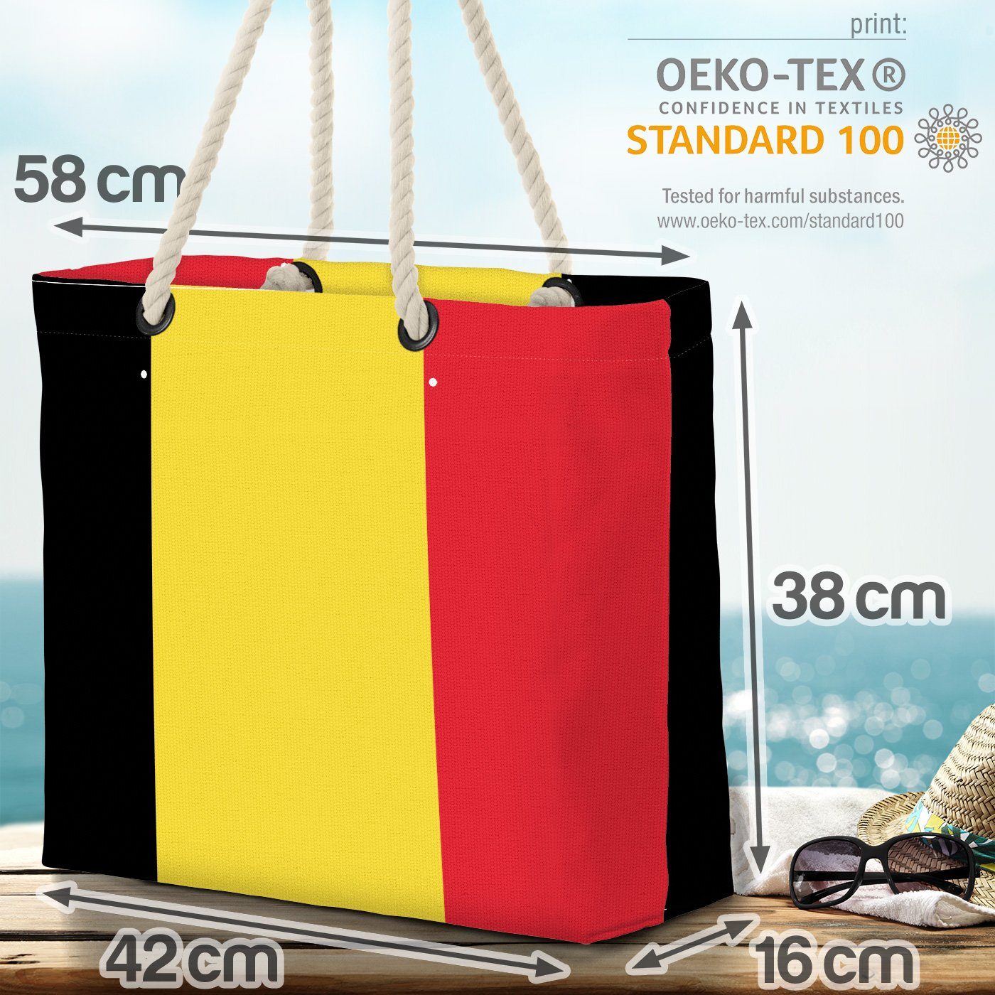 VOID Belgien Land (1-tlg), Länderflagge WM Strandtasche EM Flagge